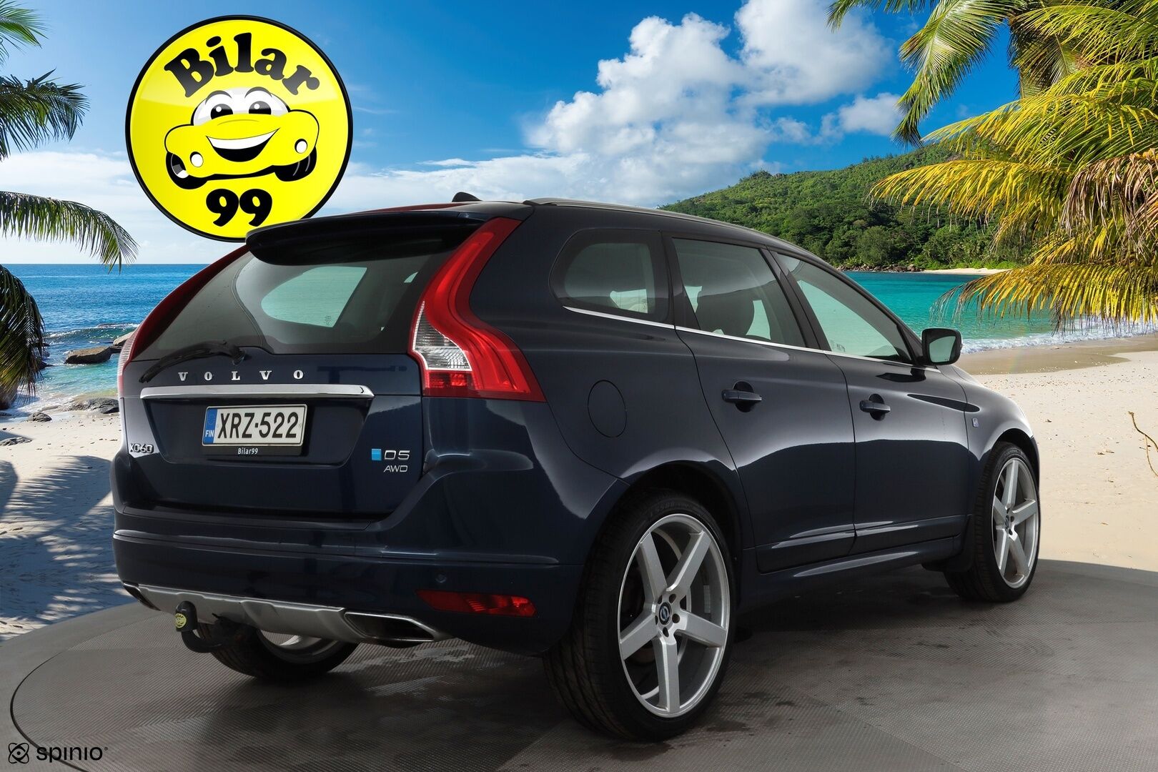 Volvo XC60 2015 D5 AWD Ocean Race aut * Vakkari / P.tutka / Digimittaristo / Puolinahat / Koukku / Webasto / Ratinlämmitin * - Kahdet renkaat aluvanteilla / Juuri huollettu! - HULLU BLACKWEEK KORKOTARJOUS 2,49%