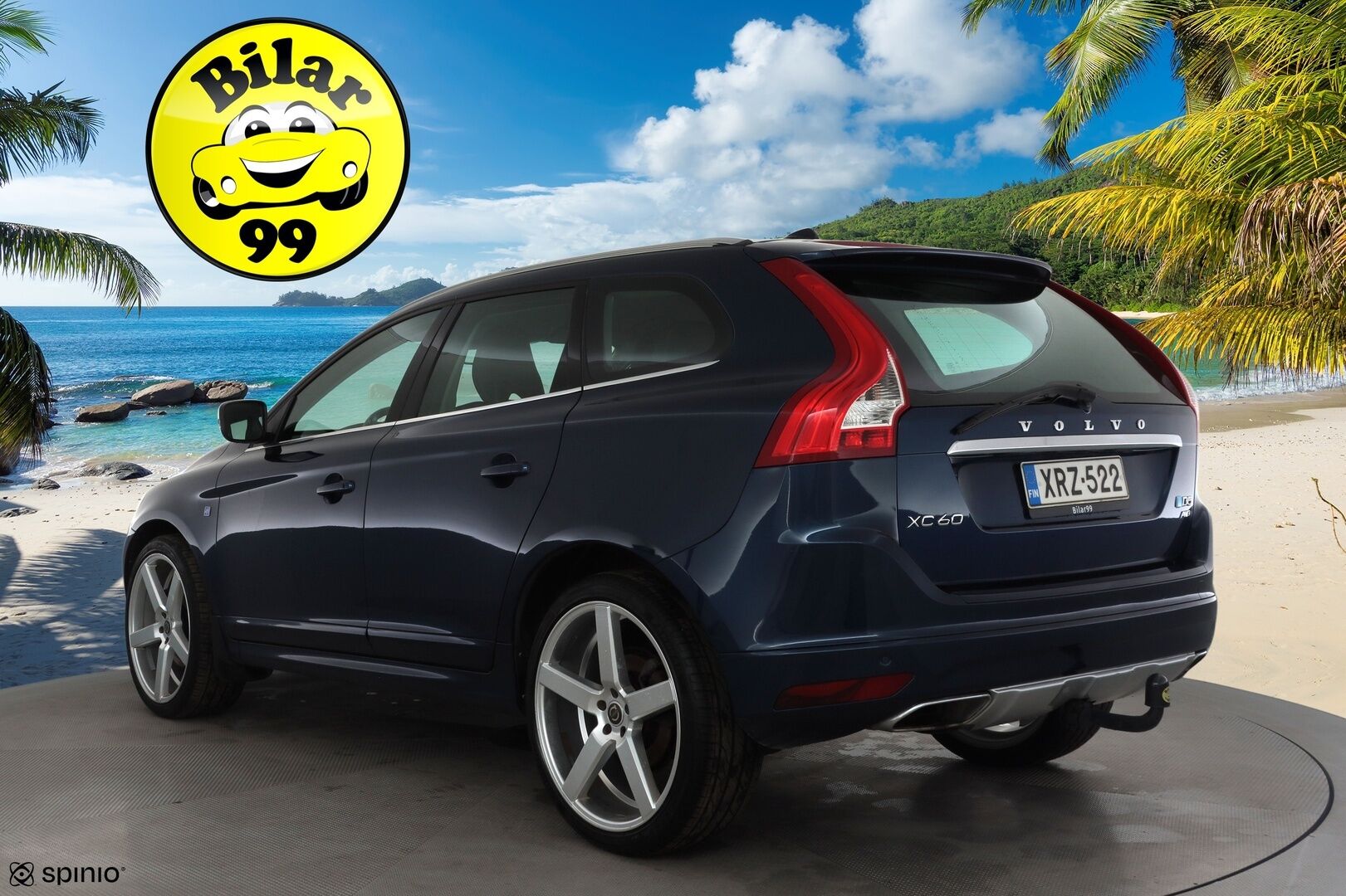 Volvo XC60 2015 D5 AWD Ocean Race aut * Vakkari / P.tutka / Digimittaristo / Puolinahat / Koukku / Webasto / Ratinlämmitin * - Kahdet renkaat aluvanteilla / Juuri huollettu! - HULLU BLACKWEEK KORKOTARJOUS 2,49%