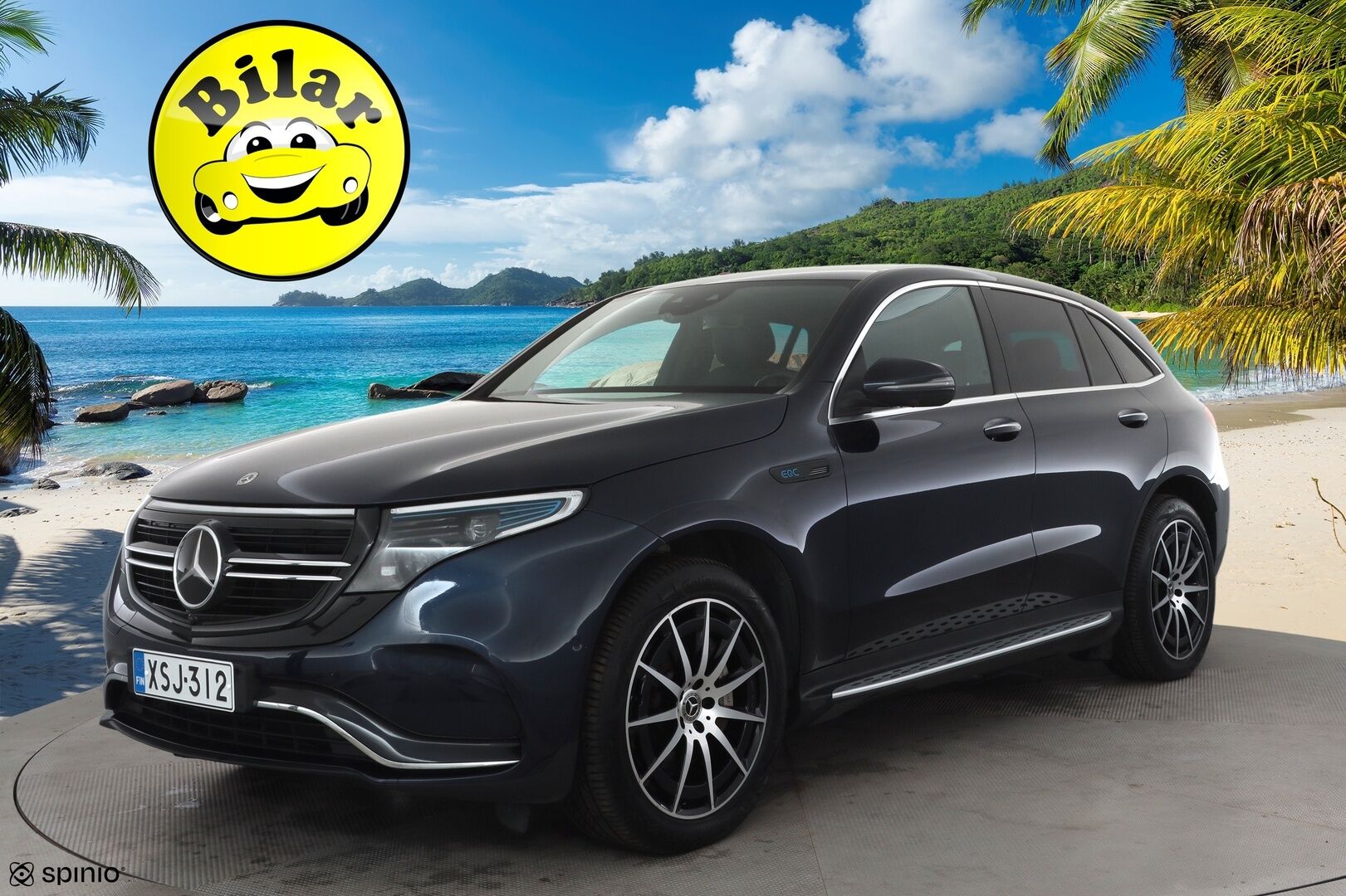 Mercedes-Benz EQC 2021 400 4Matic - | Distronic+ | Lisälämmitin | Koukku | Muistipenkit | Widescreen | Kattoluukku | Burmester | LED | 360-Kamera | Sporttinahat | Keyless | Apple&Android | Kahdet Renkaat |