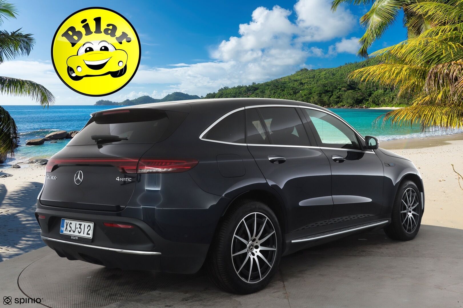 Mercedes-Benz EQC 2021 400 4Matic - | Distronic+ | Lisälämmitin | Koukku | Muistipenkit | Widescreen | Kattoluukku | Burmester | LED | 360-Kamera | Sporttinahat | Keyless | Apple&Android | Kahdet Renkaat |