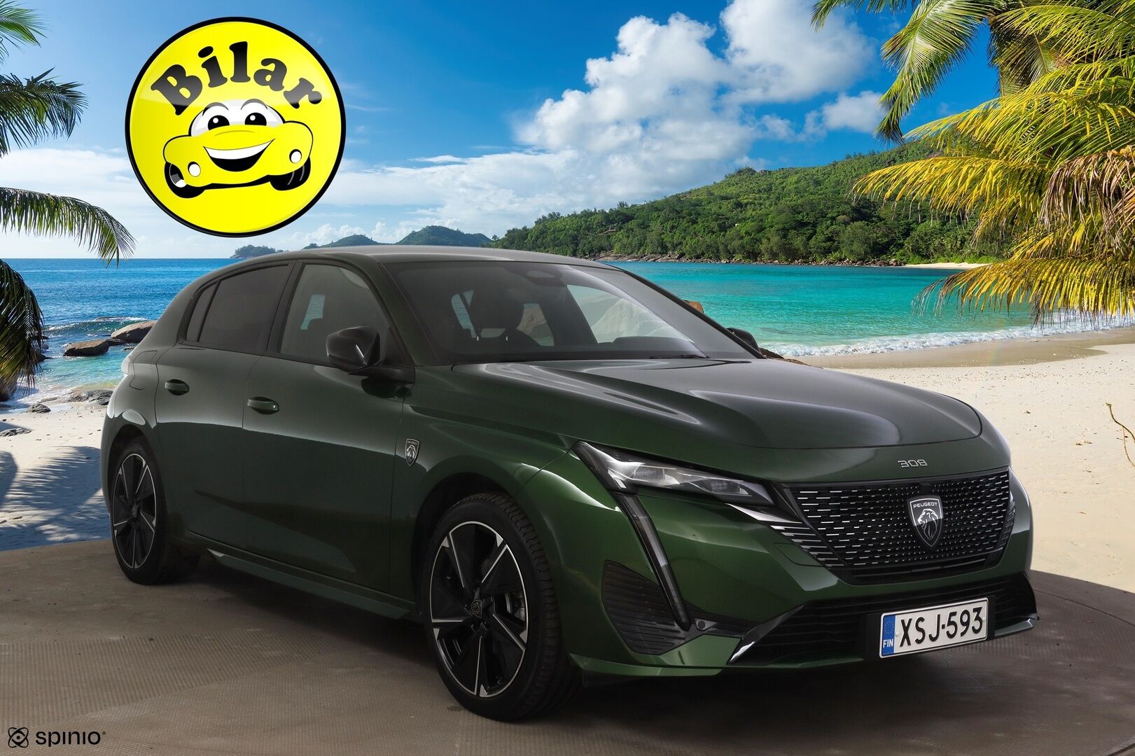 Peugeot E-308 2023 First Edition  54 kWh 156 Automaatti - | Suomi-auto | Lämpöpumppu | Keyless | 360 Peruutuskamera + tutkat edessä ja takana | Kahdet renkaat + vanteet |