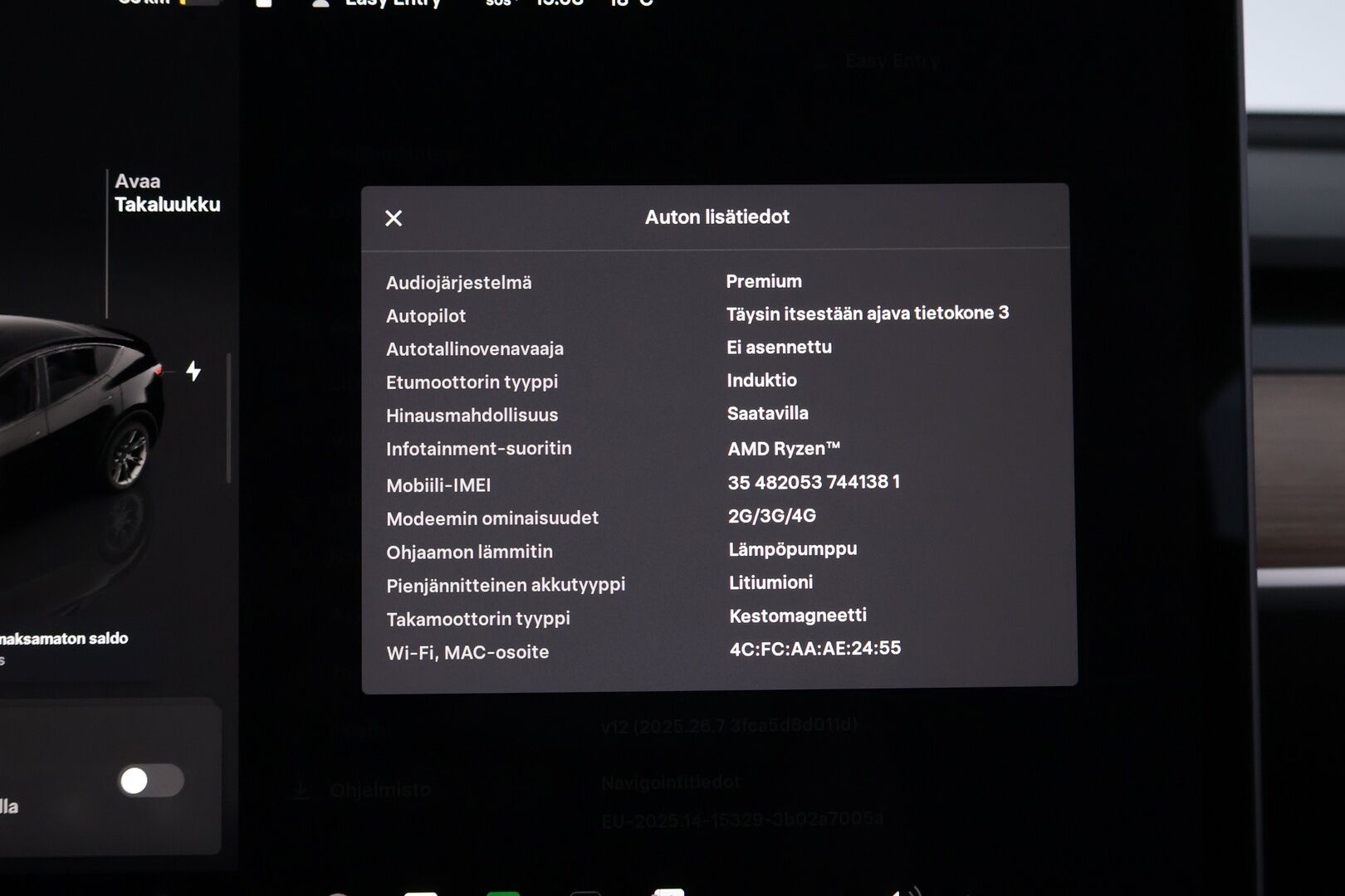 Tesla Model Y 2024 Long Range - 1-Omisteinen Suomiauto / Vetokoukku / Lämpöpumppu / Matrix LED / P.Kamera / Adapt.Vakkari / Lasikatto / 2x Vanteet / Juuri saapunut Tampereelle!
