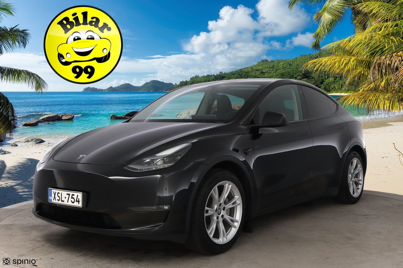 Tesla Model Y 2024 Long Range - 1-Omisteinen Suomiauto / Vetokoukku / Lämpöpumppu / Matrix LED / P.Kamera / Adapt.Vakkari / Lasikatto / 2x Vanteet / Juuri saapunut Tampereelle!
