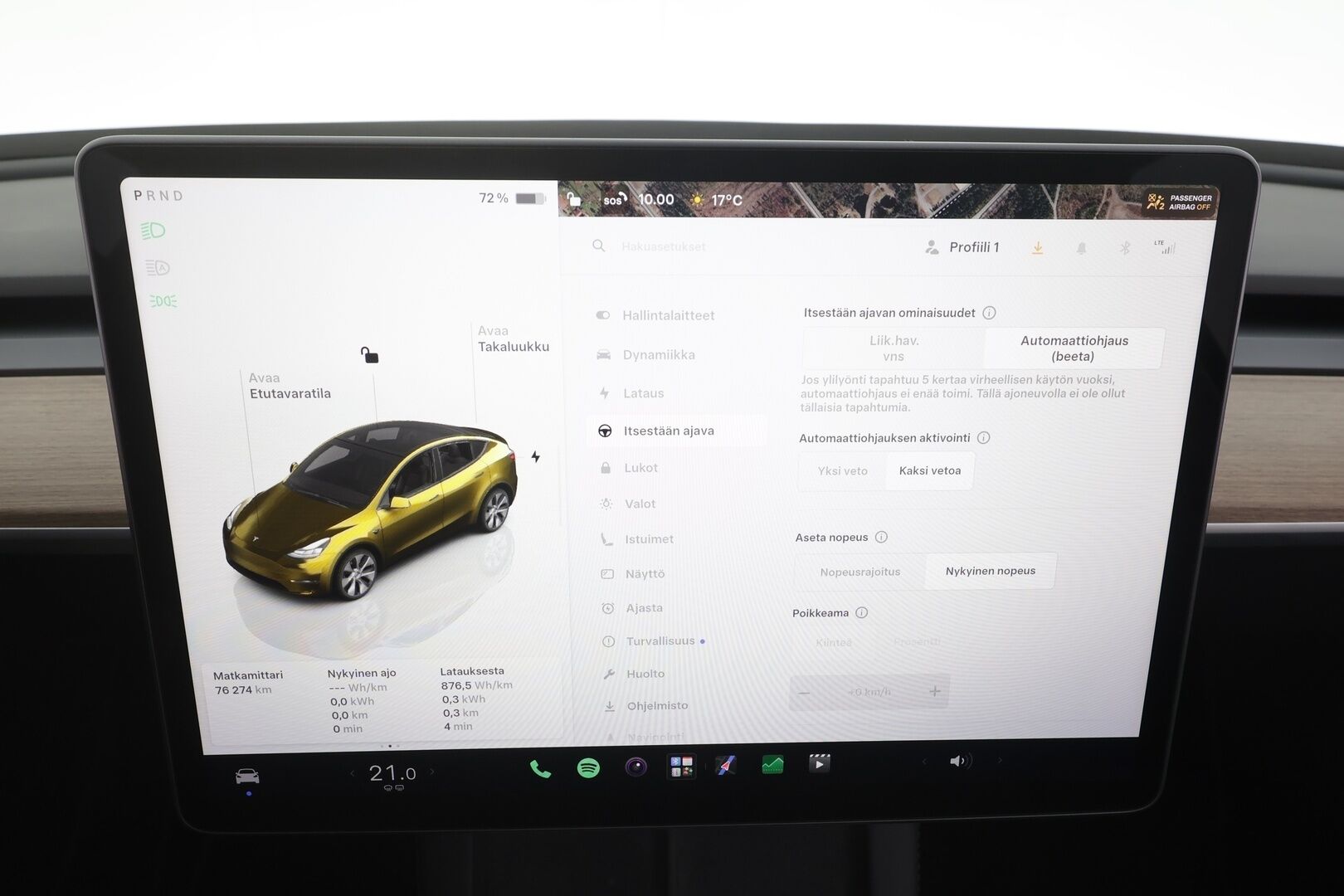 Tesla Model Y 2024 RWD - | ACC | ILP | Koukku | Matrix | Ryzen | Lasikatto | Premium audio | Muistipenkki | Sähkönahat  | 1-om suomiauto | ALV | 