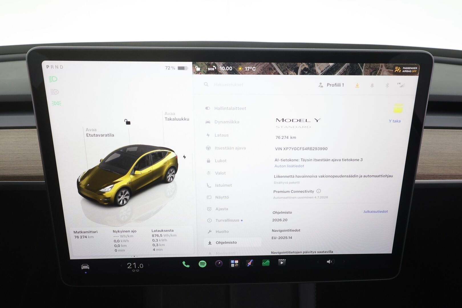 Tesla Model Y 2024 RWD - | ACC | ILP | Koukku | Matrix | Ryzen | Lasikatto | Premium audio | Muistipenkki | Sähkönahat  | 1-om suomiauto | ALV | 
