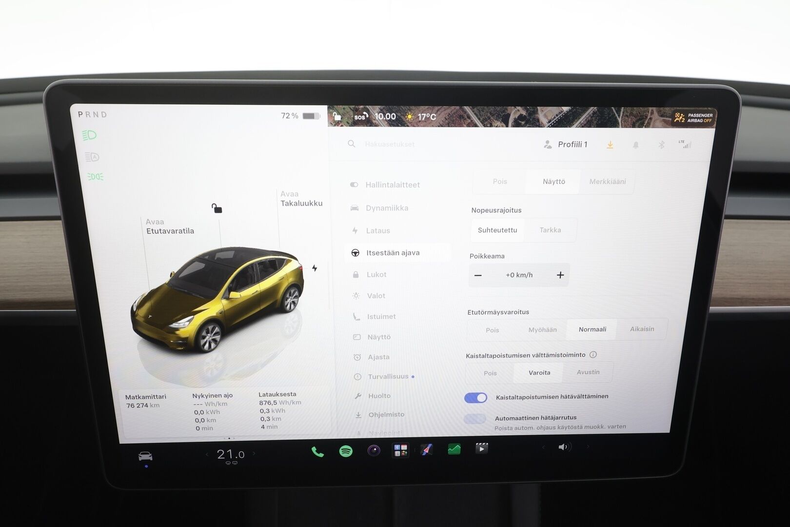Tesla Model Y 2024 RWD - | ACC | ILP | Koukku | Matrix | Ryzen | Lasikatto | Premium audio | Muistipenkki | Sähkönahat  | 1-om suomiauto | ALV | 