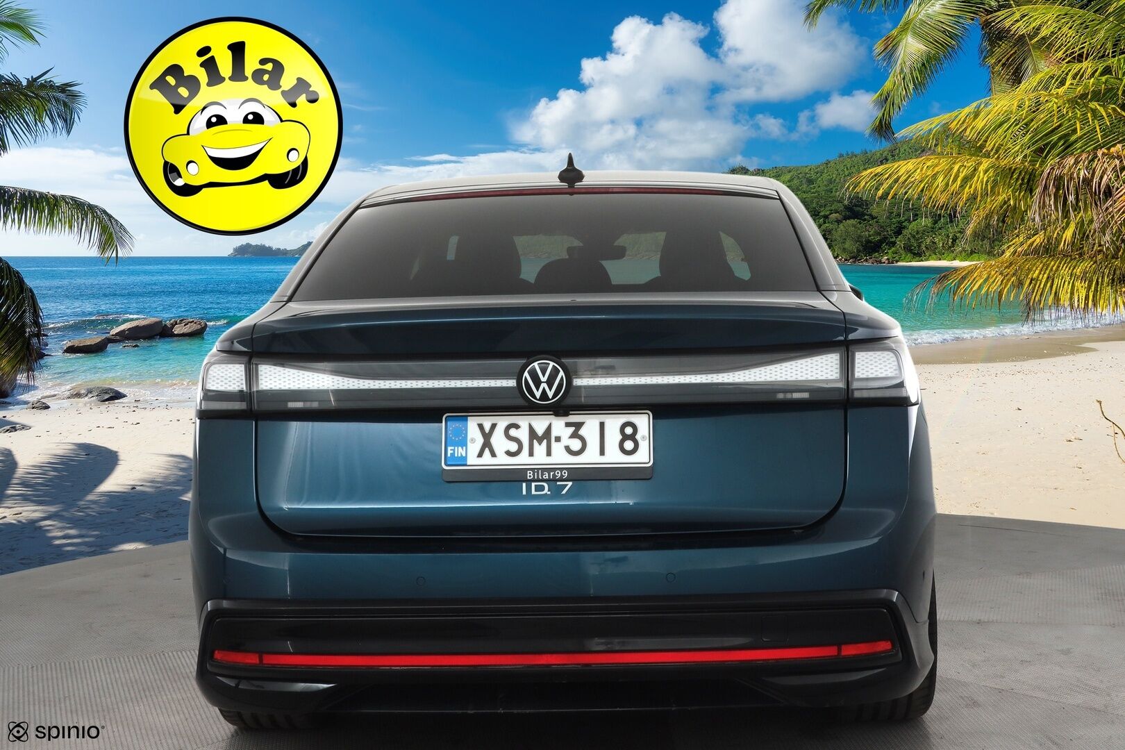 Volkswagen ID.7 2024 Pro Elegance 210 kW Akku 77 kWh - | ACC | ILP | Koukku | Muistipenkit hieronnalla | HUD | 360° | IQ.Light | Nahka-alcantara | Travel Assist | Ambient | 1-om suomiauto | ALV |