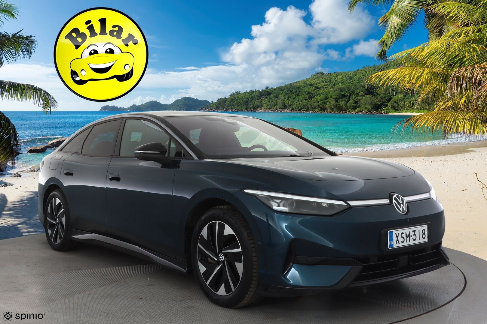Volkswagen ID.7 2024 Pro Elegance 210 kW Akku 77 kWh - | ACC | ILP | Koukku | Muistipenkit hieronnalla | HUD | 360° | IQ.Light | Nahka-alcantara | Travel Assist | Ambient | 1-om suomiauto | ALV |