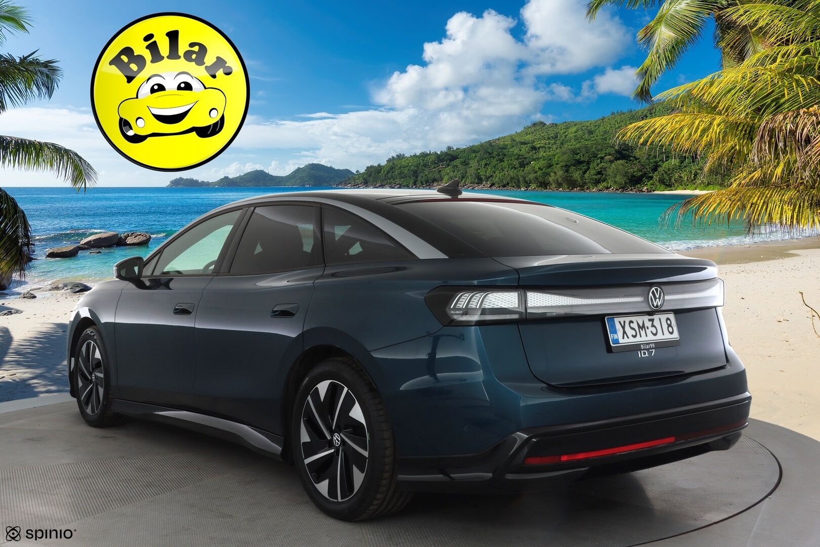 Volkswagen ID.7 2024 Pro Elegance 210 kW Akku 77 kWh - | ACC | ILP | Koukku | Muistipenkit hieronnalla | HUD | 360° | IQ.Light | Nahka-alcantara | Travel Assist | Ambient | 1-om suomiauto | ALV |