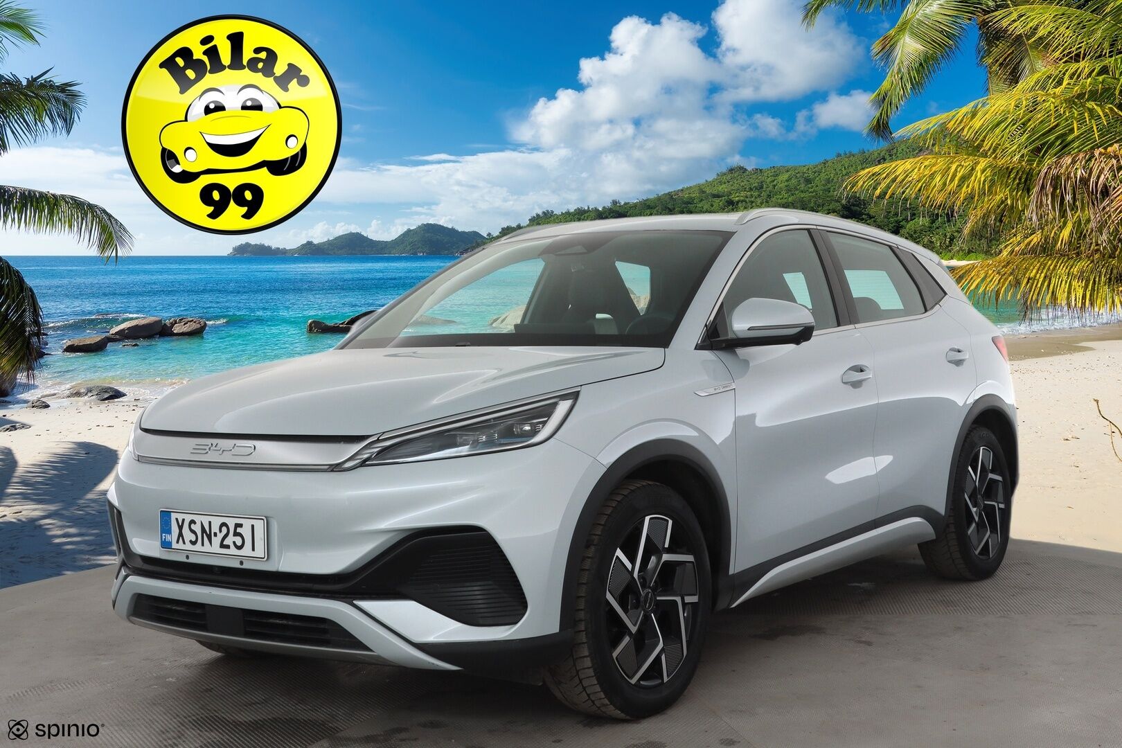 BYD Atto 3 2022 Design * ILP / Panorama / 360 / ACC / LED / Sähköpenkit / Navi / Kaistavahti / Keyless * - 2x Latauskaapelit / Kahet renkaat aluvanteilla - HULLUT AVAJAISHULINAT KORKOTARJOUS 3,29 %