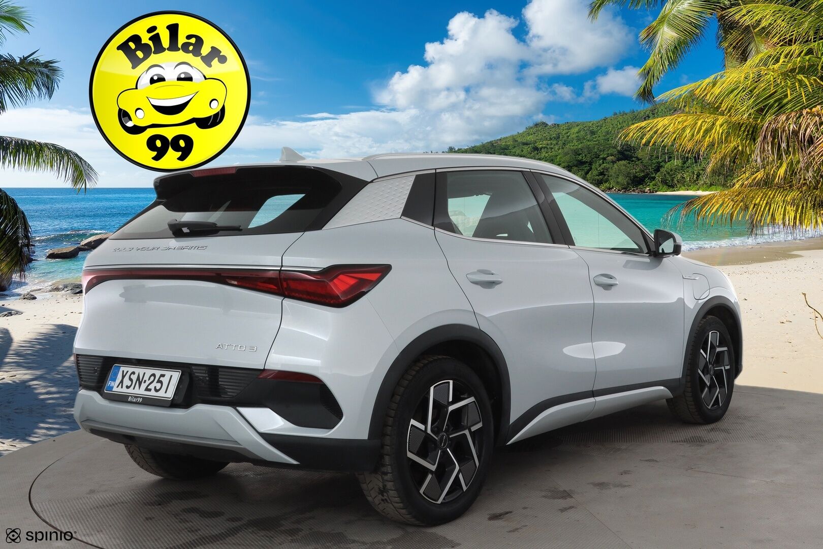 BYD Atto 3 2022 Design * ILP / Panorama / 360 / ACC / LED / Sähköpenkit / Navi / Kaistavahti / Keyless * - 2x Latauskaapelit / Kahet renkaat aluvanteilla - HULLUT AVAJAISHULINAT KORKOTARJOUS 3,29 %