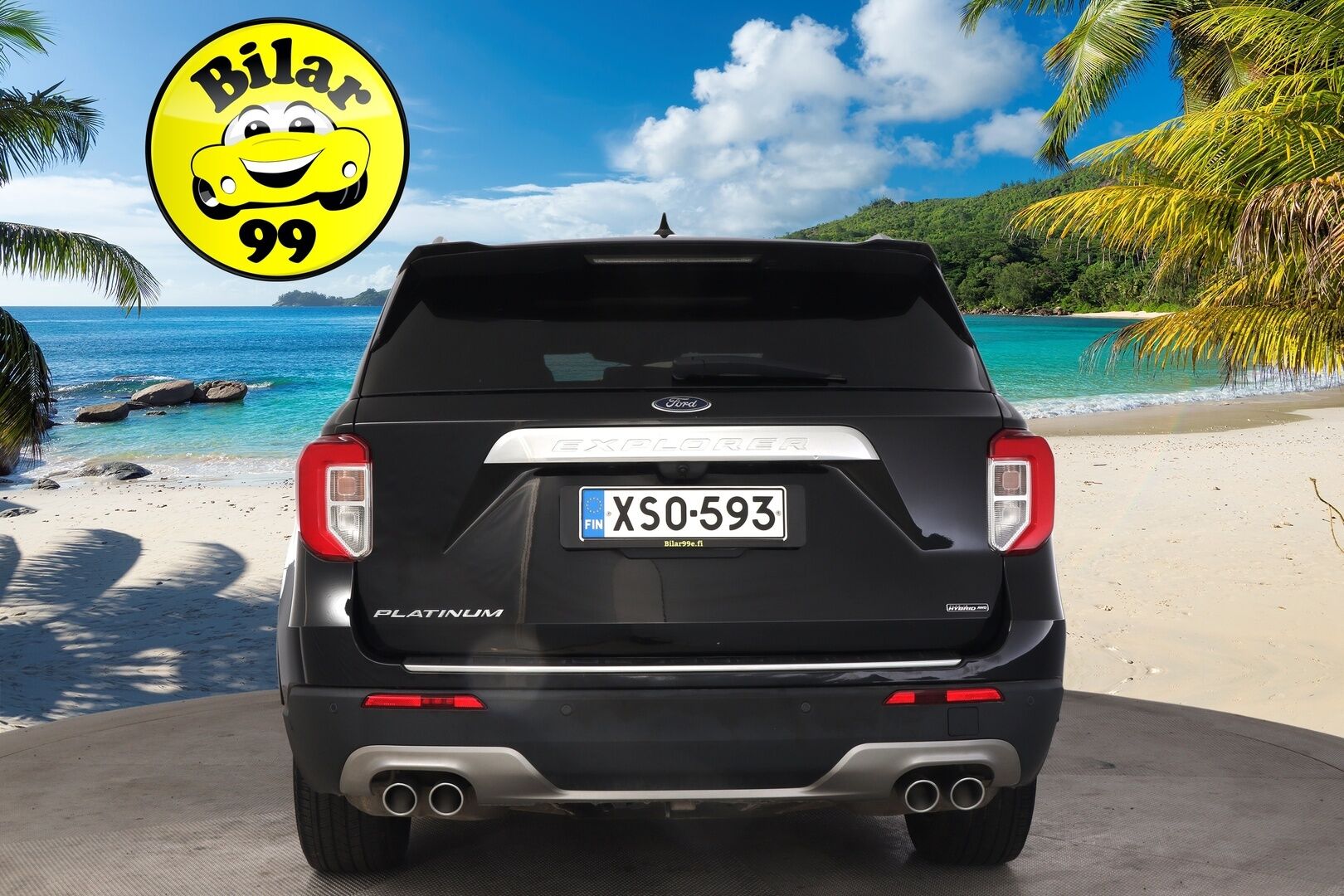Ford Explorer 2020 3,0 V6 Ecoboost 457hv PHEV A10 AWD Platinum 5-ovinen ** ACC / Ilmastoidut nahat  / 360° / BLIS / - * Panorama / Vetokoukku / Lämmitettävä tuulilasi* 
