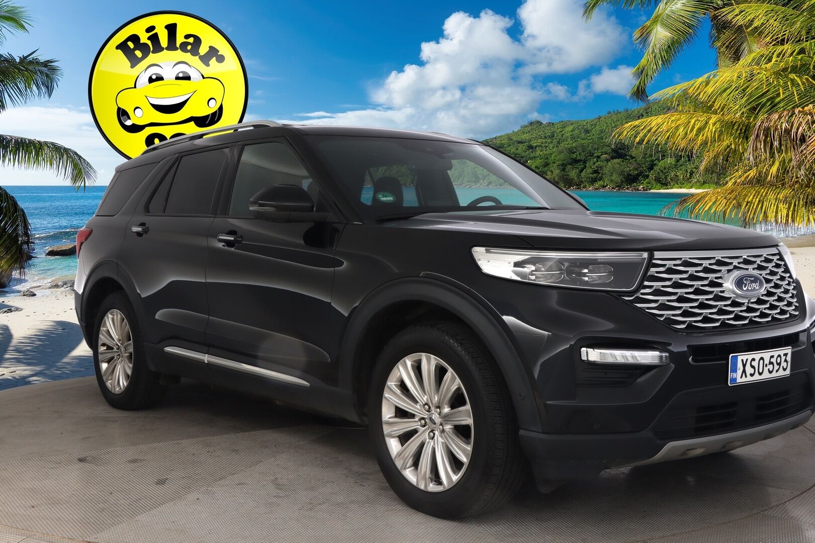 Ford Explorer 2020 3,0 V6 Ecoboost 457hv PHEV A10 AWD Platinum 5-ovinen ** ACC / Ilmastoidut nahat  / 360° / BLIS / - * Panorama / Vetokoukku / Lämmitettävä tuulilasi* 