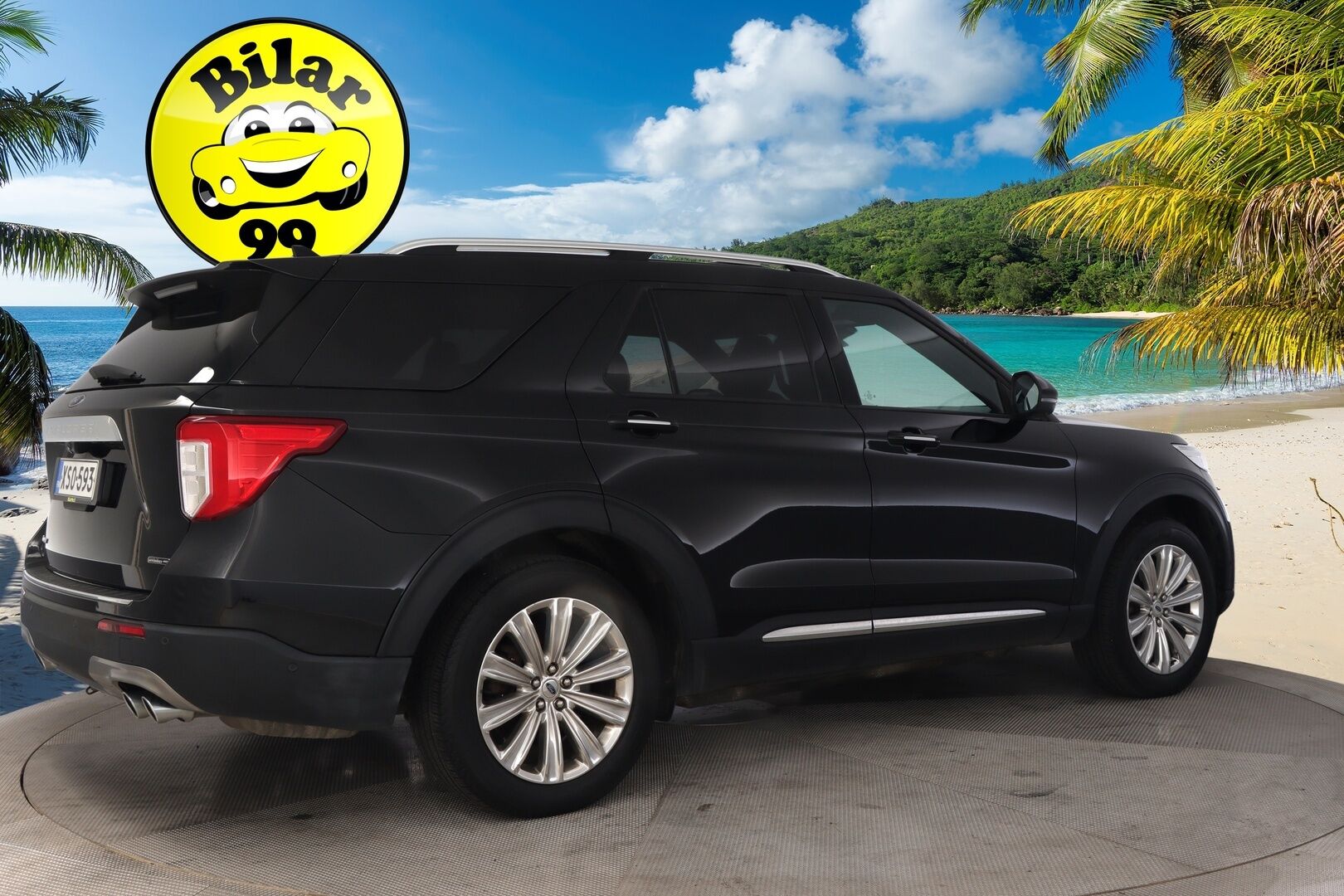 Ford Explorer 2020 3,0 V6 Ecoboost 457hv PHEV A10 AWD Platinum 5-ovinen ** ACC / Ilmastoidut nahat  / 360° / BLIS / - * Panorama / Vetokoukku / Lämmitettävä tuulilasi* 