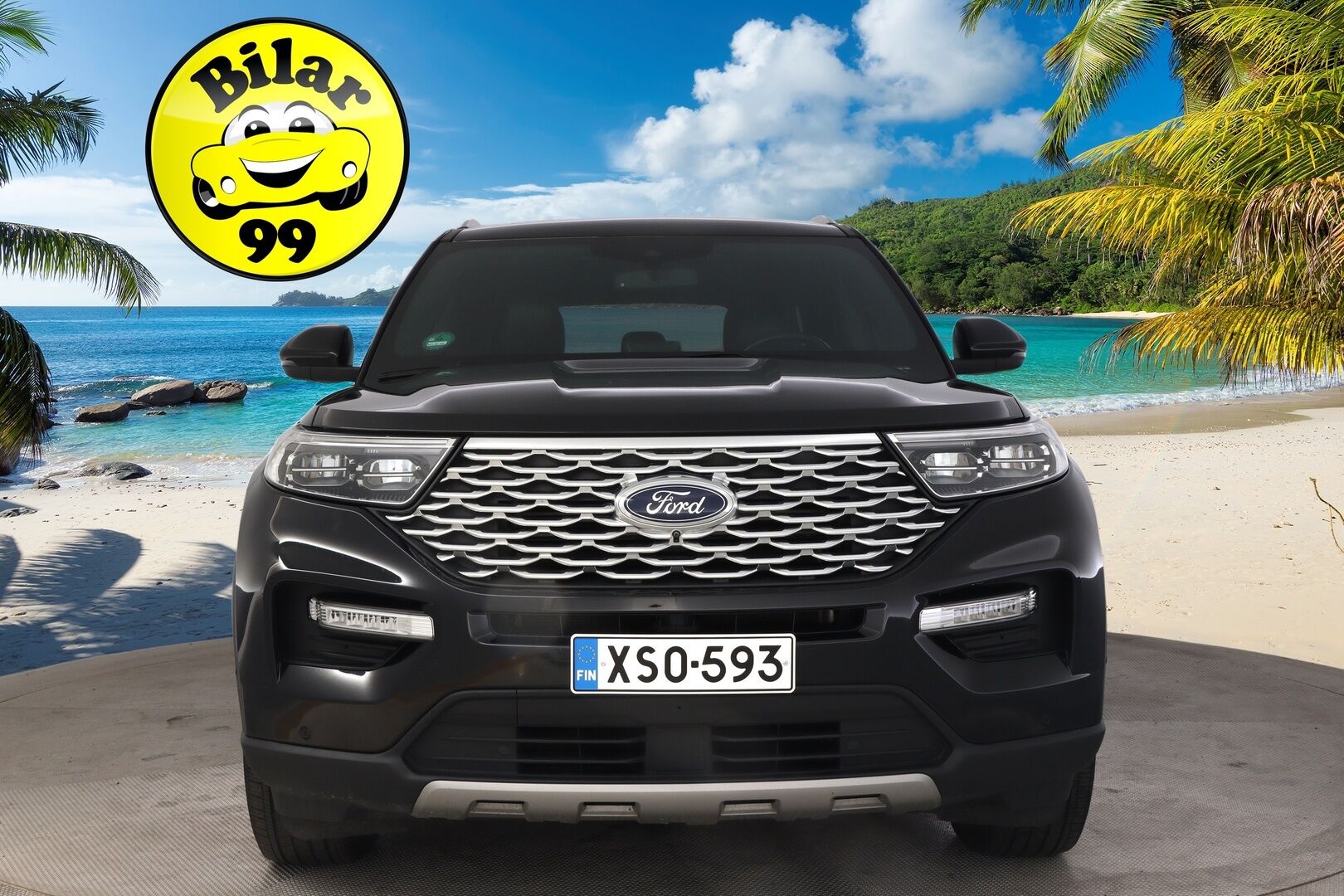 Ford Explorer 2020 3,0 V6 Ecoboost 457hv PHEV A10 AWD Platinum 5-ovinen ** ACC / Ilmastoidut nahat  / 360° / BLIS / - * Panorama / Vetokoukku / Lämmitettävä tuulilasi* 