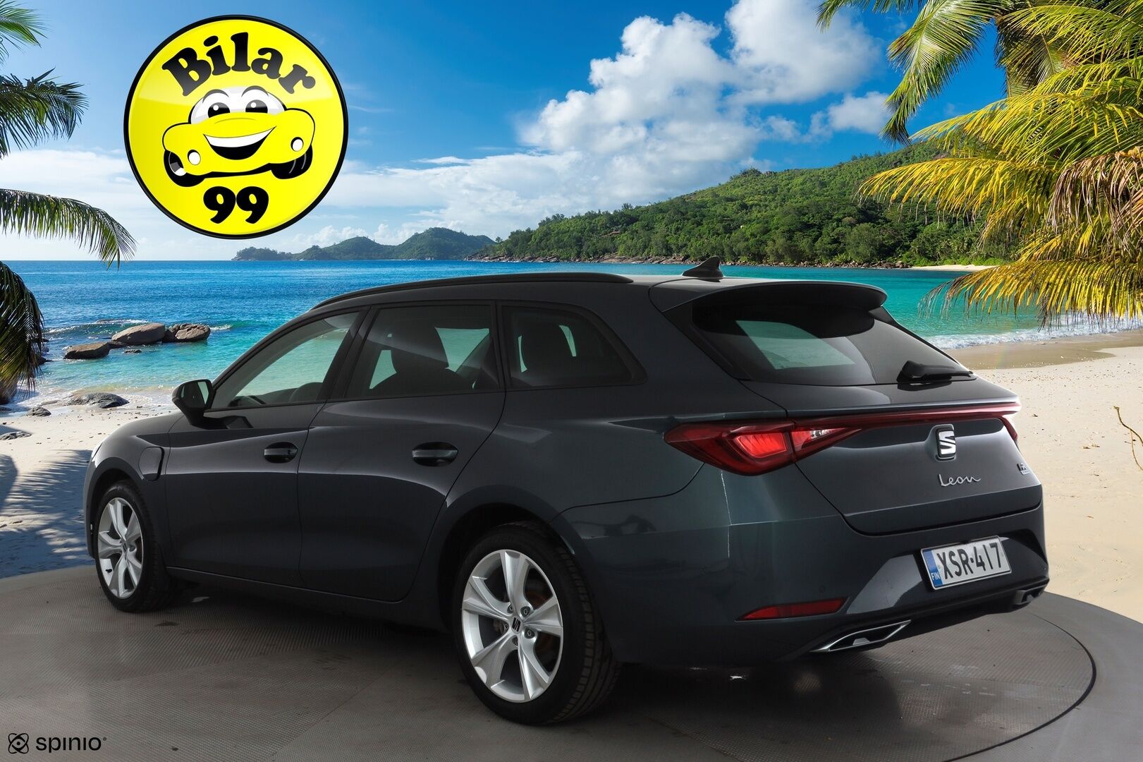 Seat Leon Sportstourer 2021 1.4 PHEV FR DSG * ACC / P.kamera / LED / Navi / KeylessGo / Sähköluukku / Puolinahat * - Kahdet renkaat aluvanteilla