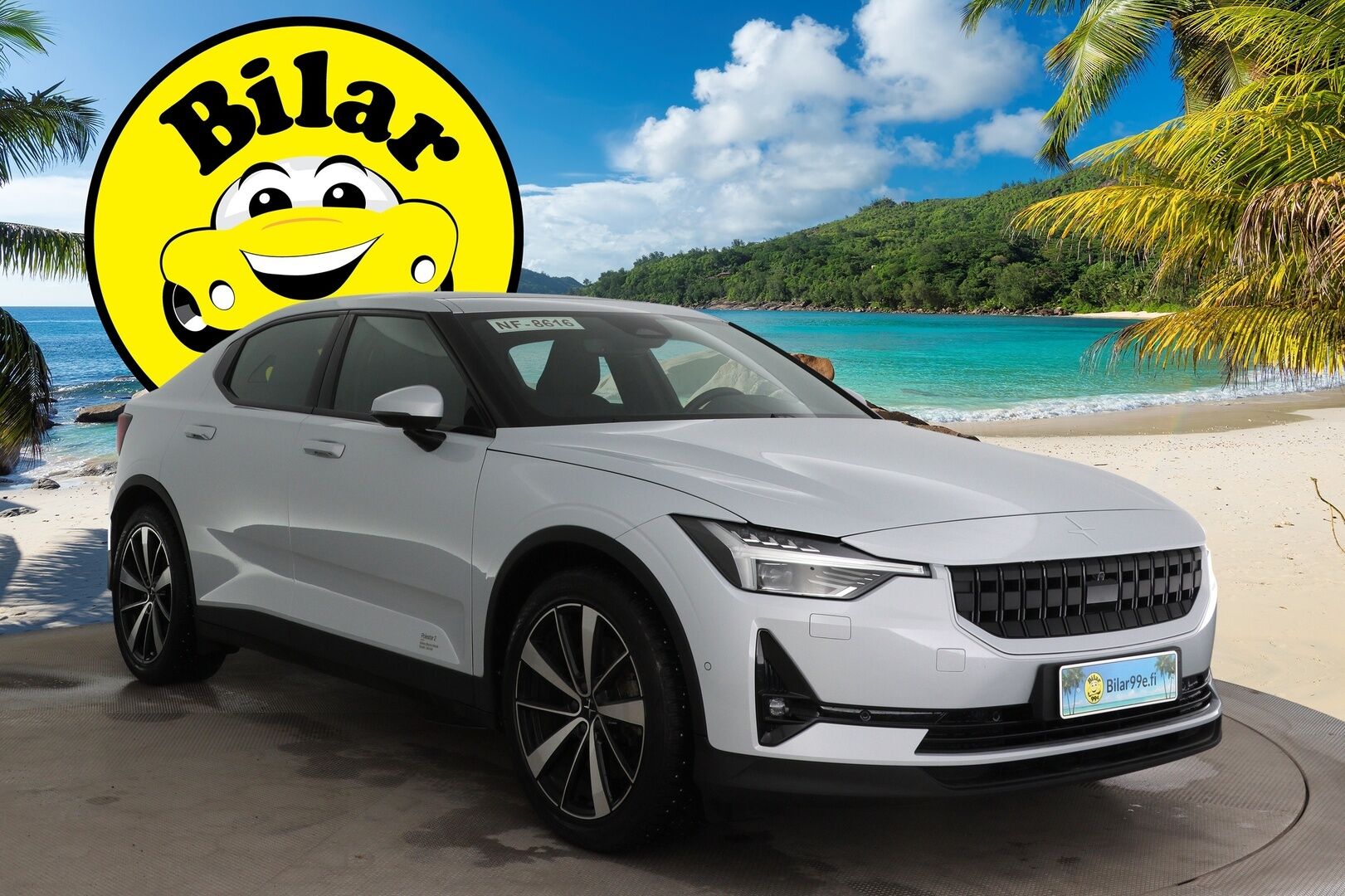 POLESTAR 2 2021 Long Range Dual Motor, 300kW, 78kWh / Pilot&Plus Paketti / Adapt.Vakkari / 360° Kamera / Harman&Kardon / Lasikatto / KeylessGo* - Merkkihuollettu / 2x Polestar Aluvanteet!