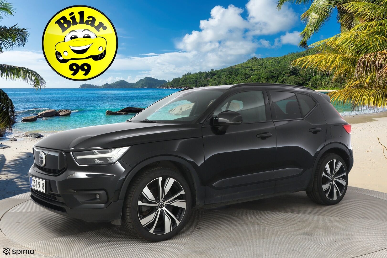 Volvo XC40 2021 Recharge Pure Electric P8 AWD R-Design / Adapt.Vakkari / Lämpöpumppu / Koukku / Digimittaristo / KeylessGo / Ratinlämmitin - Kahdet hyvät renkaat!