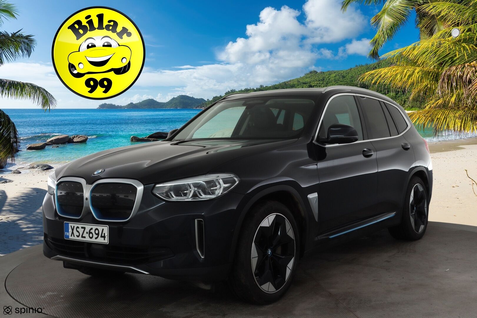 BMW iX3 2021 G08 Charged Plus * ACC / HUD / 360° / H&K / Koukku / Adapt.LED / Panorama / Muistipenkki / Comfort Access / Sporttinahat * - Suomi-auto / Kahdet renkaat aluvanteilla / Huippuvarusteet