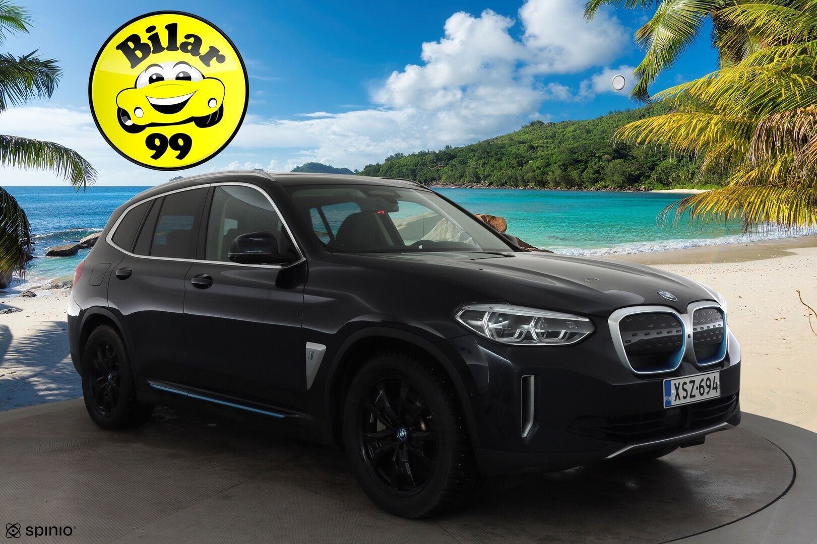 BMW iX3 2021 G08 Charged Plus * ACC / HUD / 360° / H&K / Koukku / Adapt.LED / Panorama / Muistipenkki / Comfort Access / Sporttinahat * - Suomi-auto / Akku kuntotarkastettu SoH 94,4% / Kahdet renkaat aluvanteilla / Huippuvarusteet