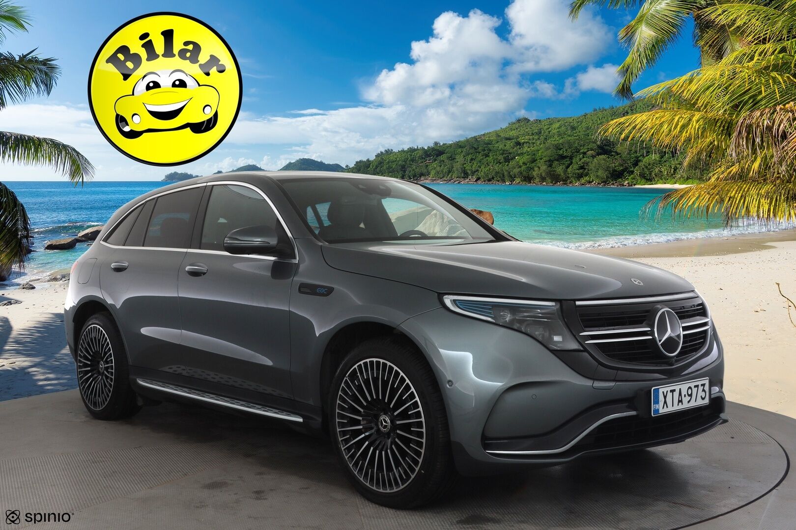 Mercedes-Benz EQC 2022 400 4MATIC Business AMG - | Distronic+ | Lisälämmitin | Multibeam LED | Lasikattoluukku | Widescreen | HUD | Muistipenkit | Keyless | Apple&Android | Kahdet Renkaat |