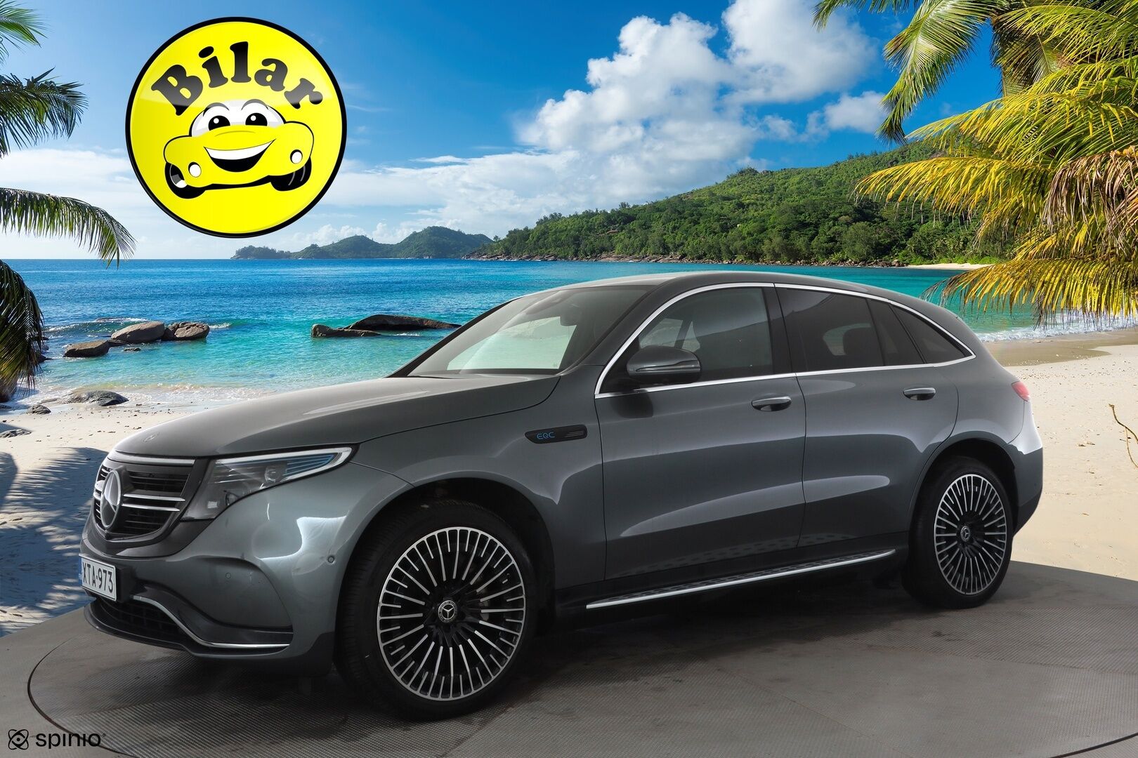 Mercedes-Benz EQC 2022 400 4MATIC Business AMG - | Distronic+ | Lisälämmitin | Multibeam LED | Lasikattoluukku | Widescreen | HUD | Muistipenkit | Keyless | Apple&Android | Kahdet Renkaat |