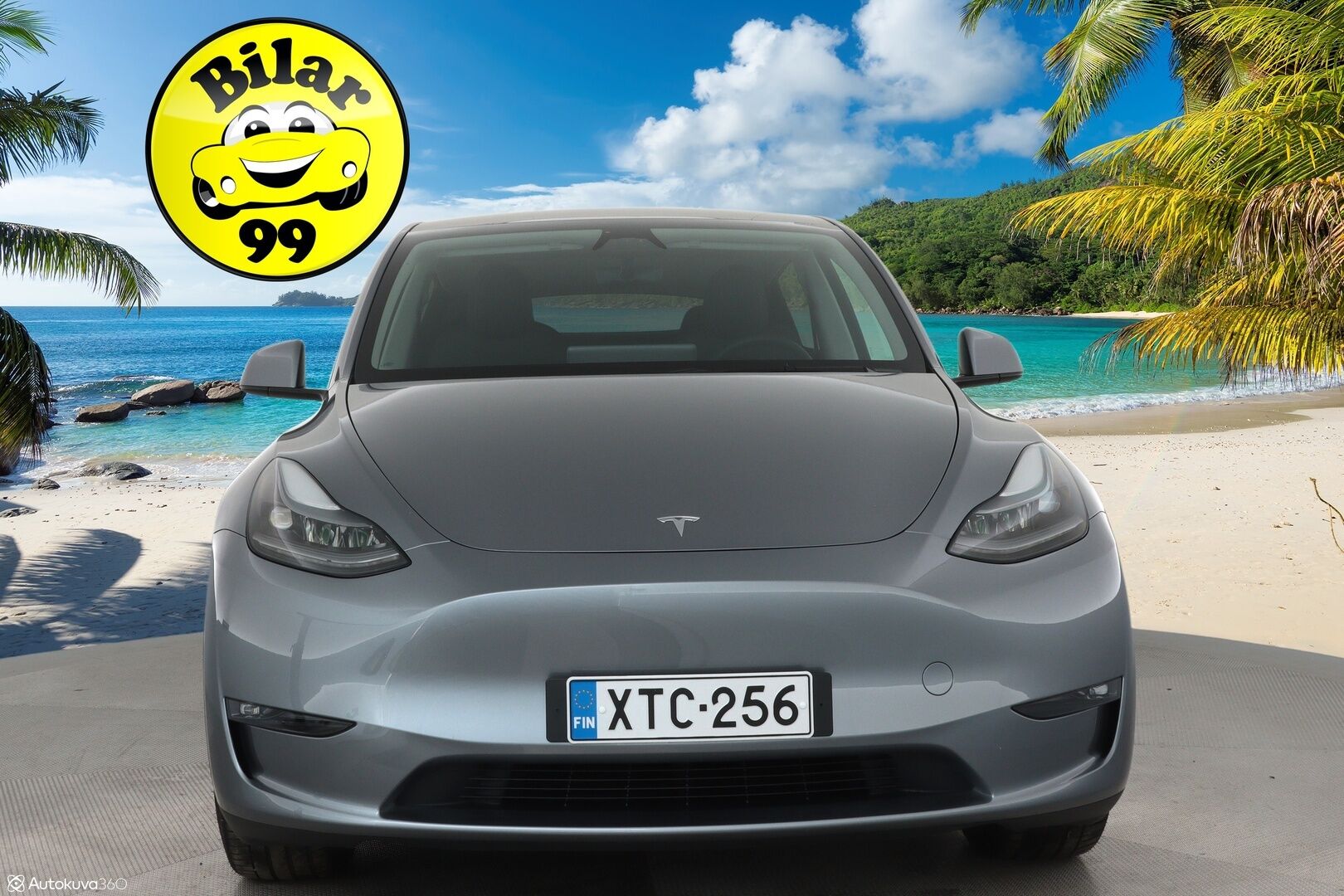 Tesla Model Y 2025 Long Range AWD **Koukku / Matrix LED / Autopilot / Lasikatto / P.kamera / Premium Audio** - 3,99 % KORKOTARJOUS TÄHÄN AUTOON - Quicksilver metalliväri / 1-om. Suomi-auto / Kahdet renkaat vanteilla