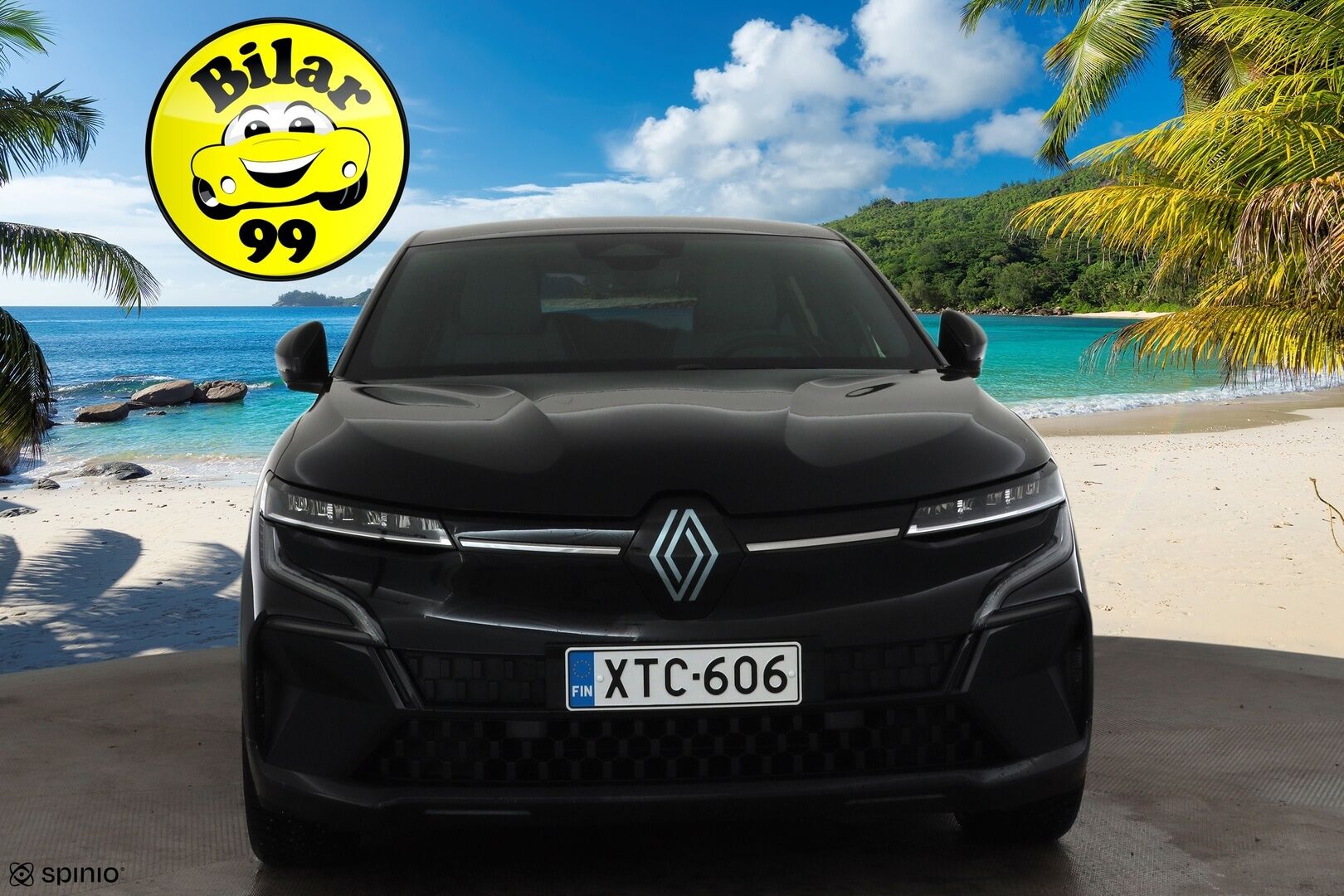 Renault Megane 2022 E-Tech electric 60kWh 220hv Techno * Koukku / ILP / Vakkari / LED / P.Kamera / Navi / Kaistavahti * - Kahdet renkaat aluvanteilla oem vanteilla / Soh. 95,7! / Siistikuntoinen