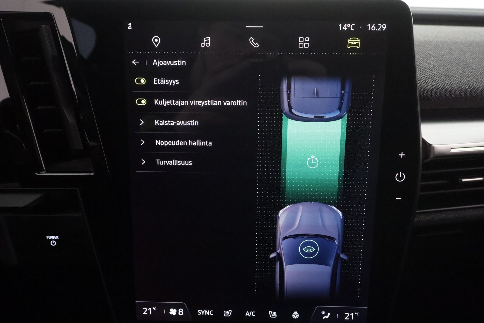 Renault Megane 2022 E-Tech electric 60kWh 220hv Techno * Koukku / ILP / Vakkari / LED / P.Kamera / Navi / Kaistavahti * - Kahdet renkaat aluvanteilla oem vanteilla / Soh. 95,7! / Siistikuntoinen