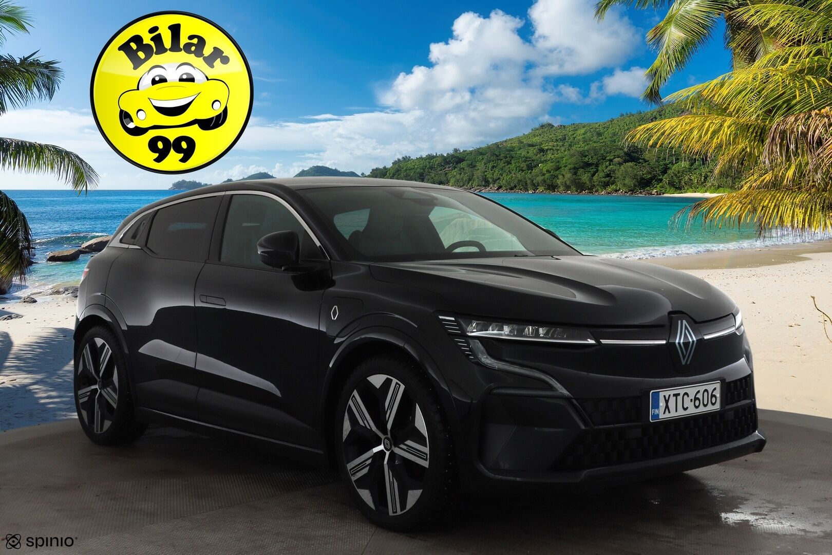 Renault Megane 2022 E-Tech electric 60kWh 220hv Techno * Koukku / ILP / Vakkari / LED / P.Kamera / Navi / Kaistavahti * - Kahdet renkaat aluvanteilla