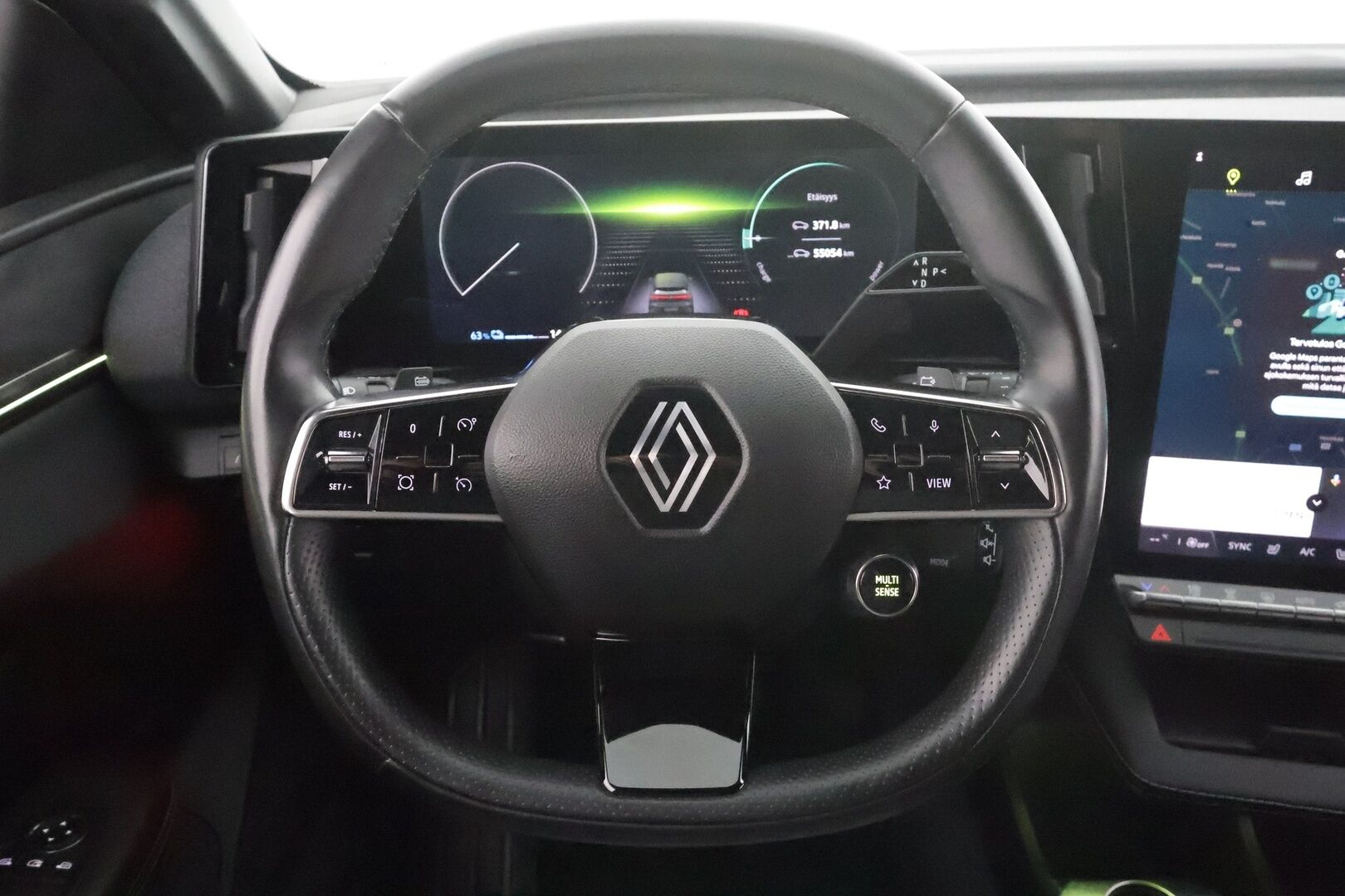 Renault Megane 2022 E-Tech electric 60kWh 220hv Techno * Koukku / ILP / Vakkari / LED / P.Kamera / Navi / Kaistavahti * - Kahdet renkaat aluvanteilla oem vanteilla / Soh. 95,7! / Siistikuntoinen