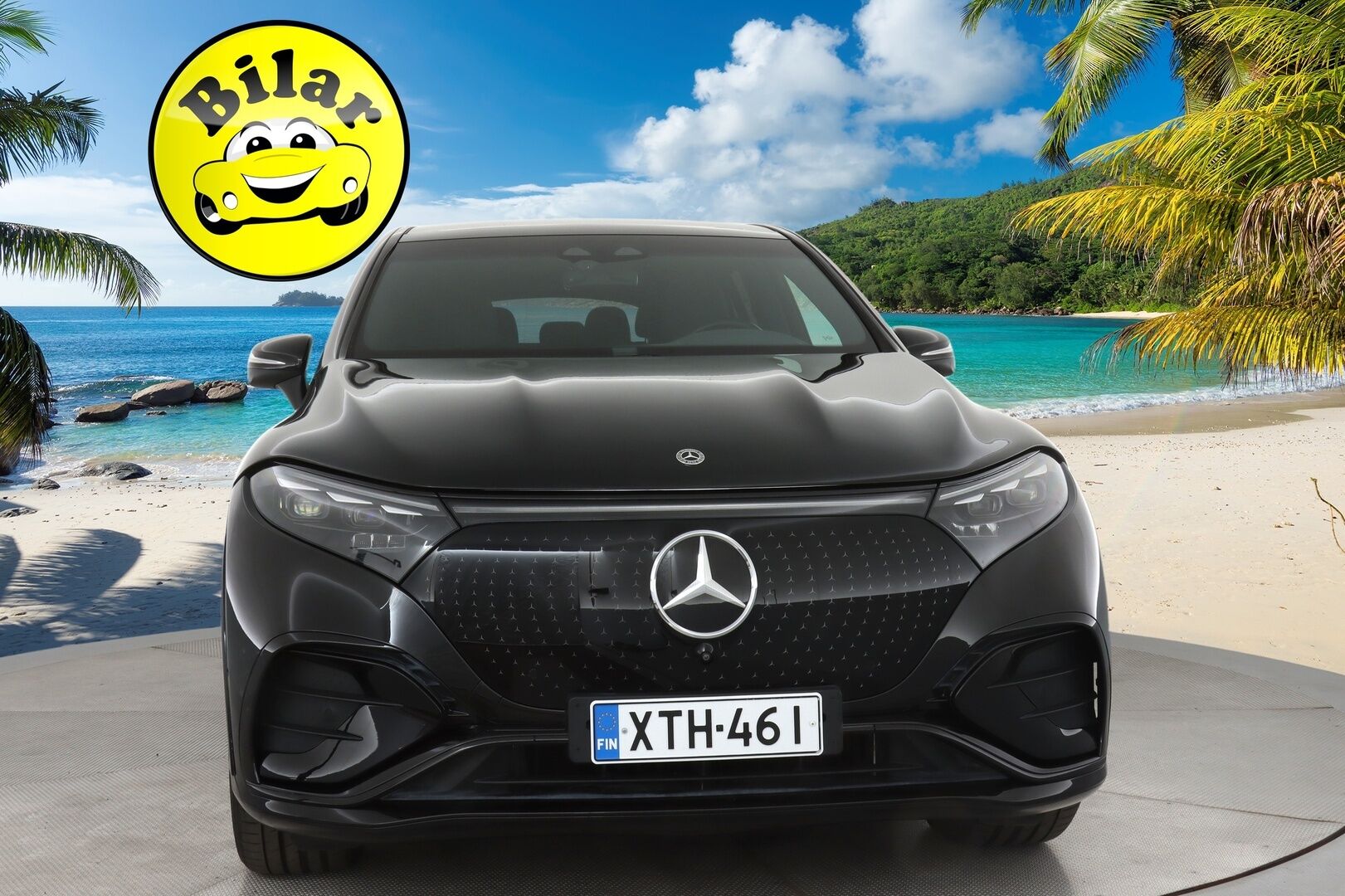 Mercedes-Benz EQS SUV 2023 450 4MATIC AMG Edition 7-Paikkainen - | Nelipyöräohjaus | Hyperscreen | Burmester | HUD | DTR+Q | Digital Light | Airmatic DC | Panorama | 360° | Ilm. sähkönahat muistilla | Koukku | 