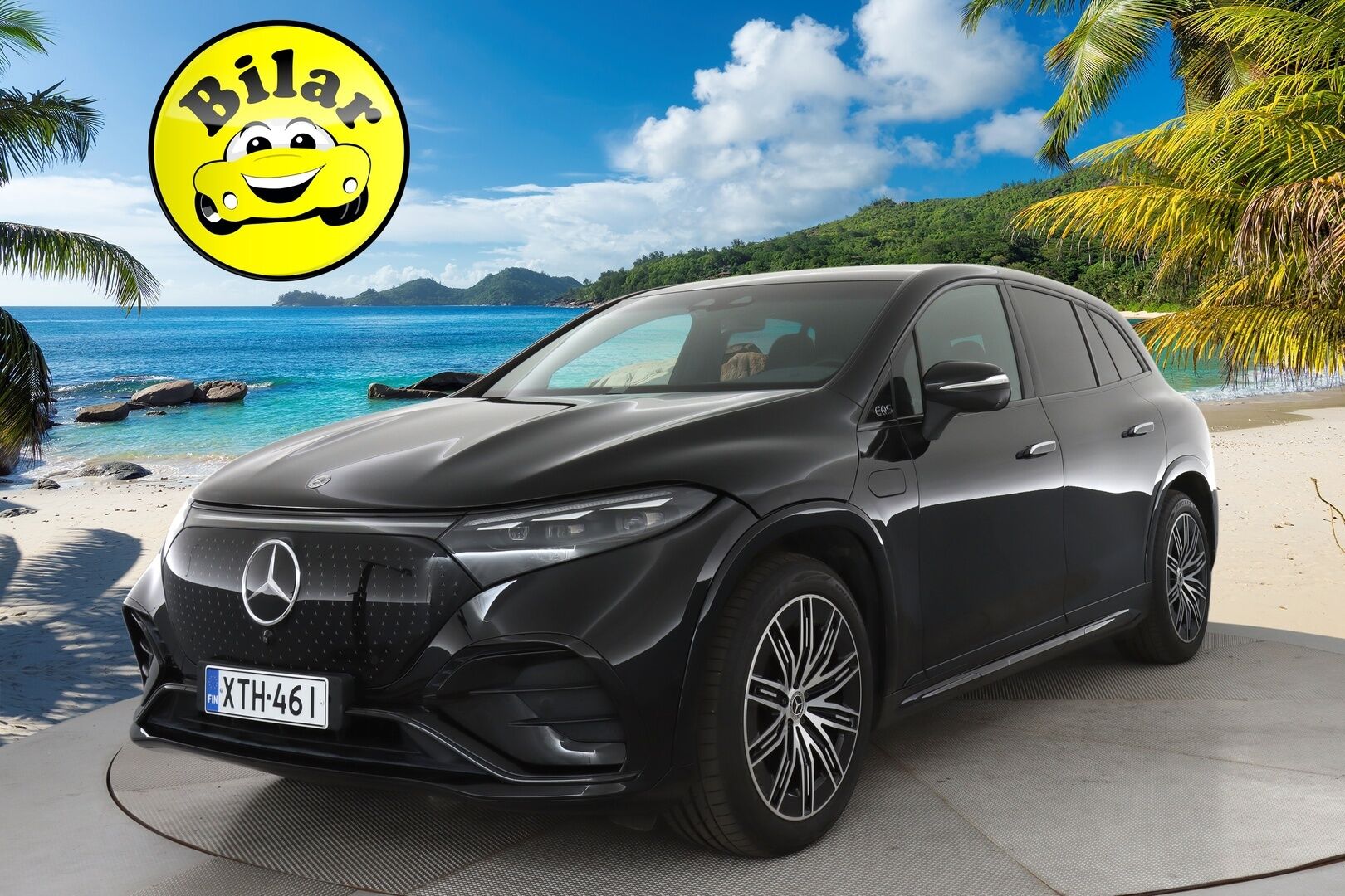 Mercedes-Benz EQS SUV 2023 450 4MATIC AMG Edition 7-Paikkainen - | Nelipyöräohjaus | Hyperscreen | Burmester | HUD | DTR+Q | Digital Light | Airmatic DC | Panorama | 360° | Ilm. sähkönahat muistilla | Koukku | 