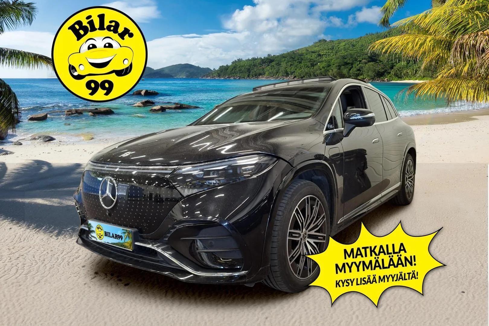 Mercedes-Benz EQS SUV 2023 450 4MATIC AMG Edition - | DTR+Q | Digital Light - led ajovalot | Burmester | HUD | Hyperscreen | Airmatic DC | Panorama | 360-kamera | Ilmastoidut sähköpenkit muistilla | Koukku | Nahkasisusta | AMG- sisä ja ulkopaketti |