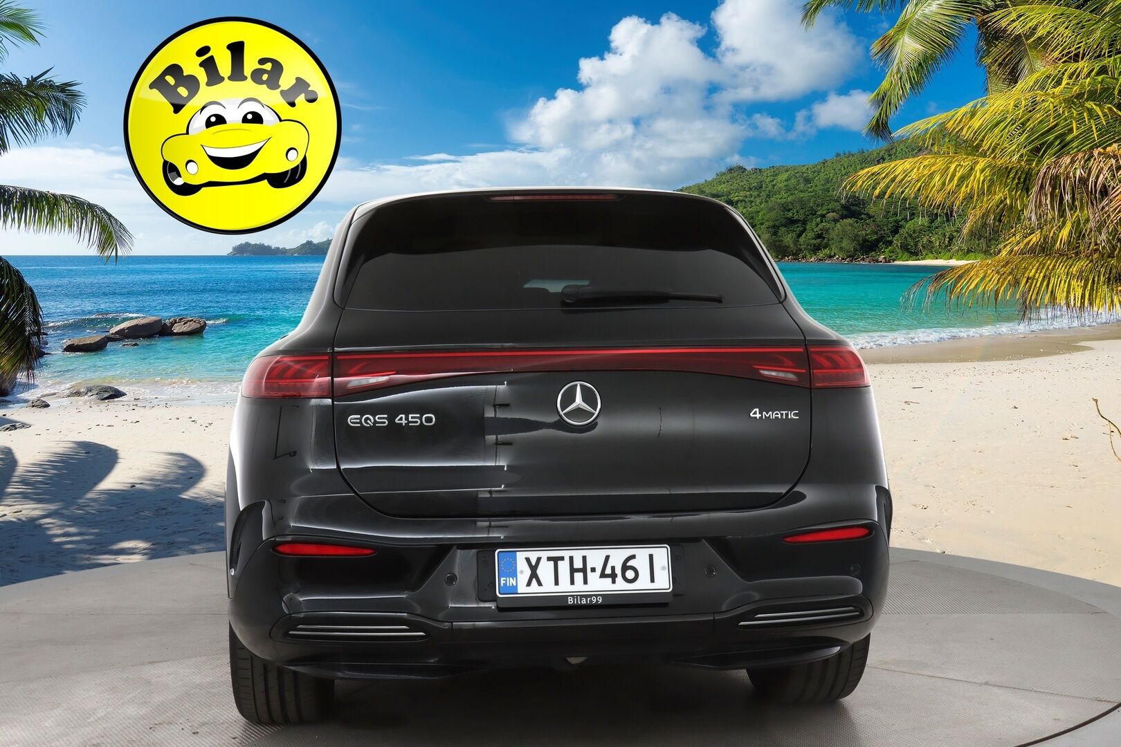Mercedes-Benz EQS SUV 2023 450 4MATIC AMG Edition 7-Paikkainen - | Nelipyöräohjaus | Hyperscreen | Burmester | HUD | DTR+Q | Digital Light | Airmatic DC | Panorama | 360° | Ilm. sähkönahat muistilla | Koukku | 
