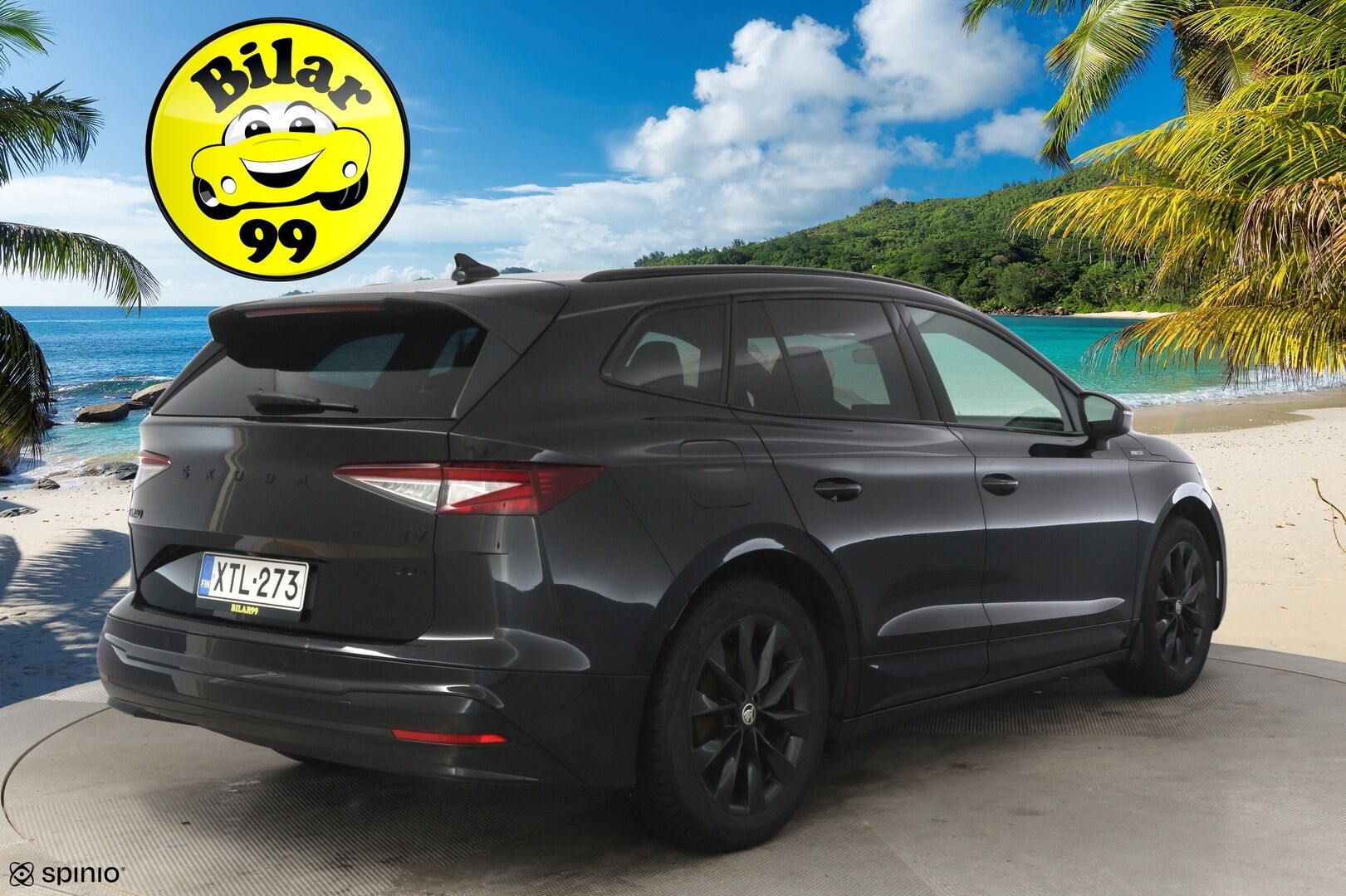 SKODA ENYAQ 2022 80X Sportline iV * HUD / Lämpöpumppu / Muistipenkki / 360° kamera / ACC / Matrix-LED / Navi / Kaistavahti / Neliveto * / - Sportline / Kahdet Skodan vanteet / Skodalla huollettu