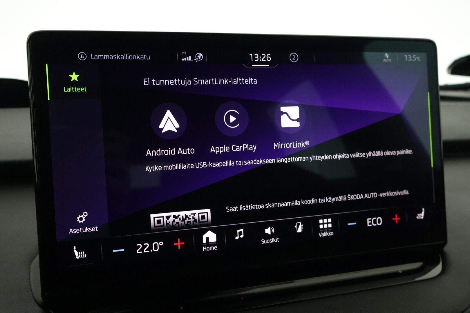 SKODA ENYAQ 2022 80X Sportline iV * HUD / Lämpöpumppu / Muistipenkki / 360° kamera / ACC / Matrix-LED / Navi / Kaistavahti / Neliveto * / - Sportline / Kahdet Skodan vanteet / Skodalla huollettu