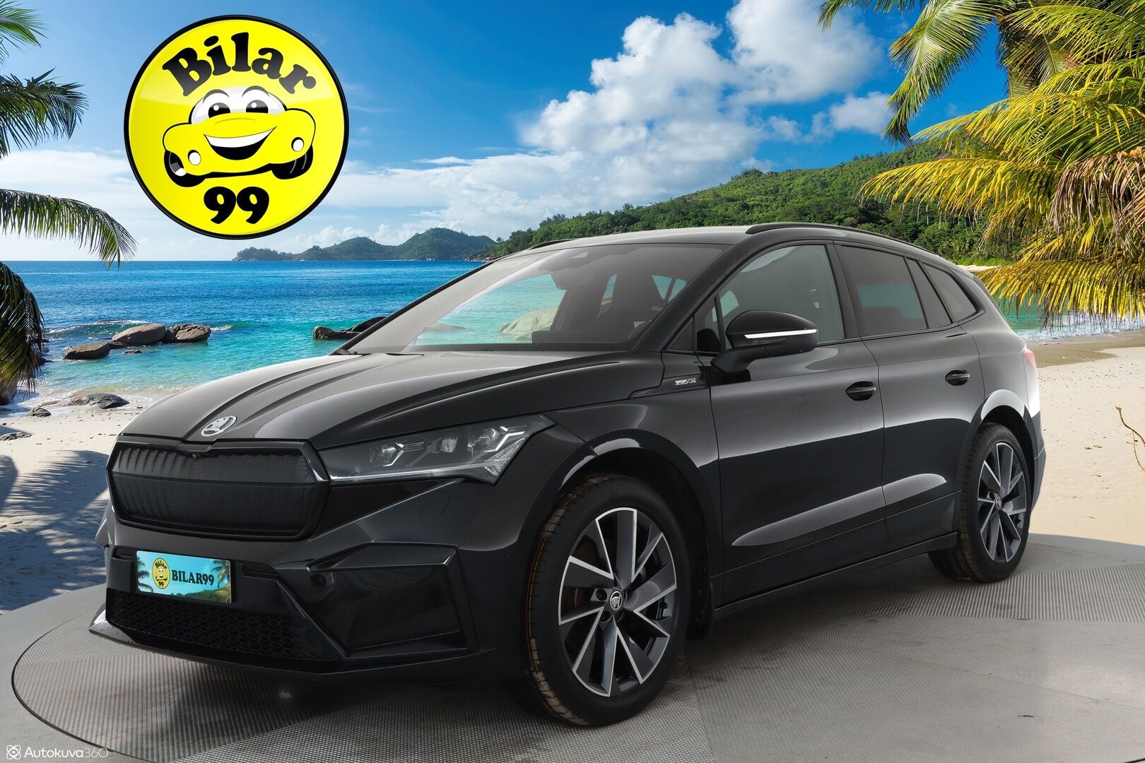 SKODA ENYAQ 2022 IV80X Sportline *HUD / Lämpöpumppu / Muistipenkki / 360° kamera / ACC / Matrix-LED / Navi / Kaistavahti* - Sportline / Kahdet Skodan vanteet / Skodalla huollettu
