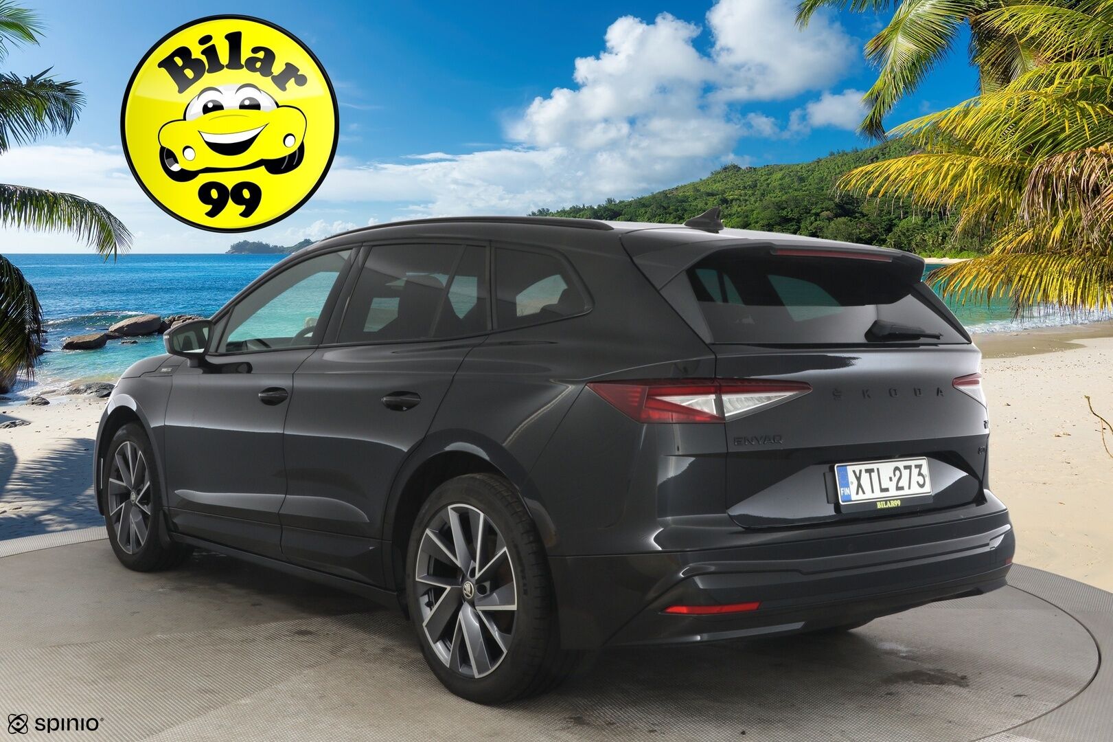 SKODA ENYAQ 2022 80X Sportline iV * HUD / Lämpöpumppu / Muistipenkki / 360° kamera / ACC / Matrix-LED / Navi / Kaistavahti / Neliveto * / - Sportline / Kahdet Skodan vanteet / Skodalla huollettu