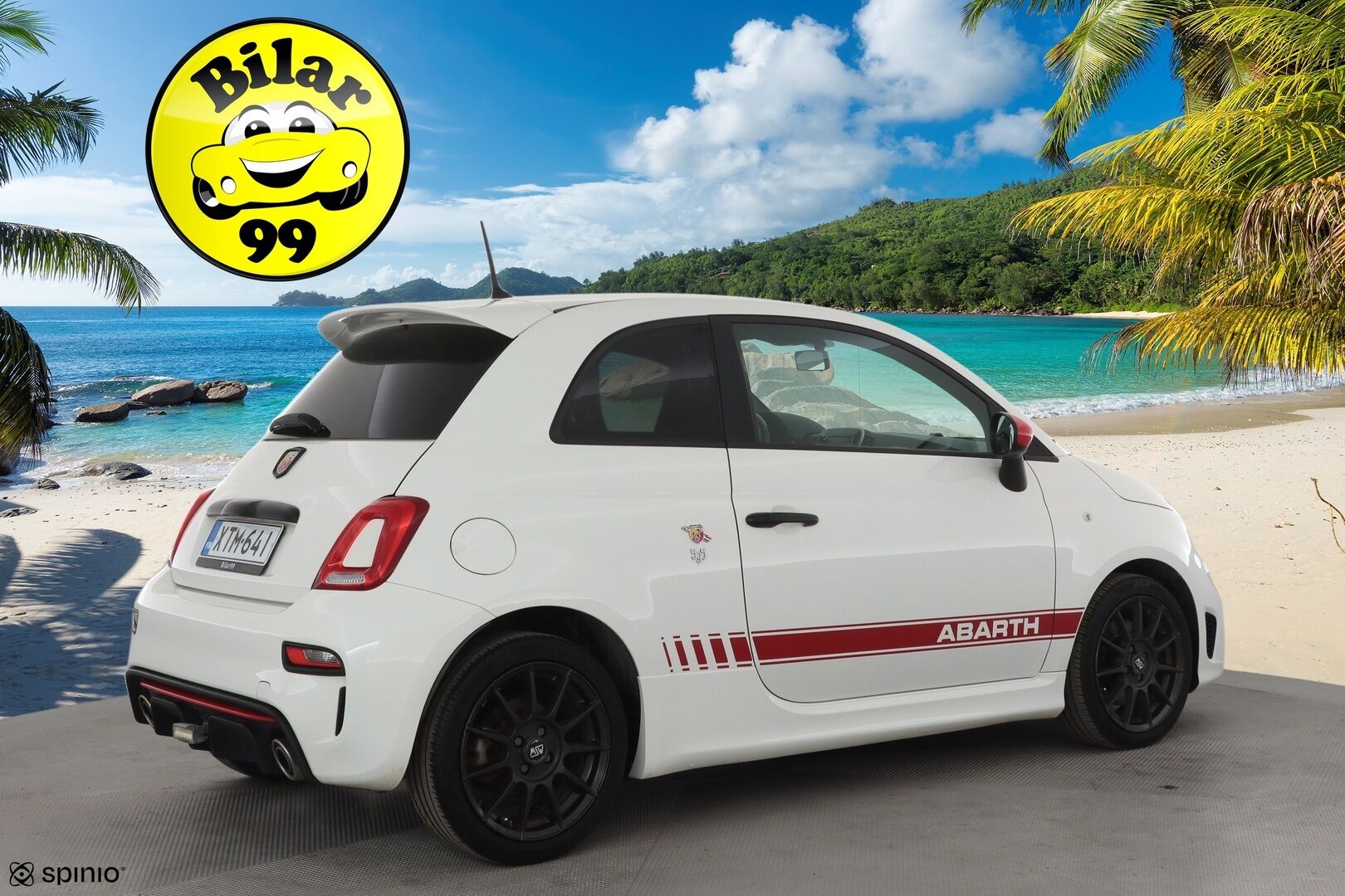 FIAT-ABARTH 500 2018 595 ABARTH * Sporttipenkit / Lohko+Sisä / Bluetooth / Digimittaristo / Ilmastointi * - Kahdet renkaat aluvanteilla - HULLUT AVAJAISHULINAT KORKOTARJOUS 3,29 %