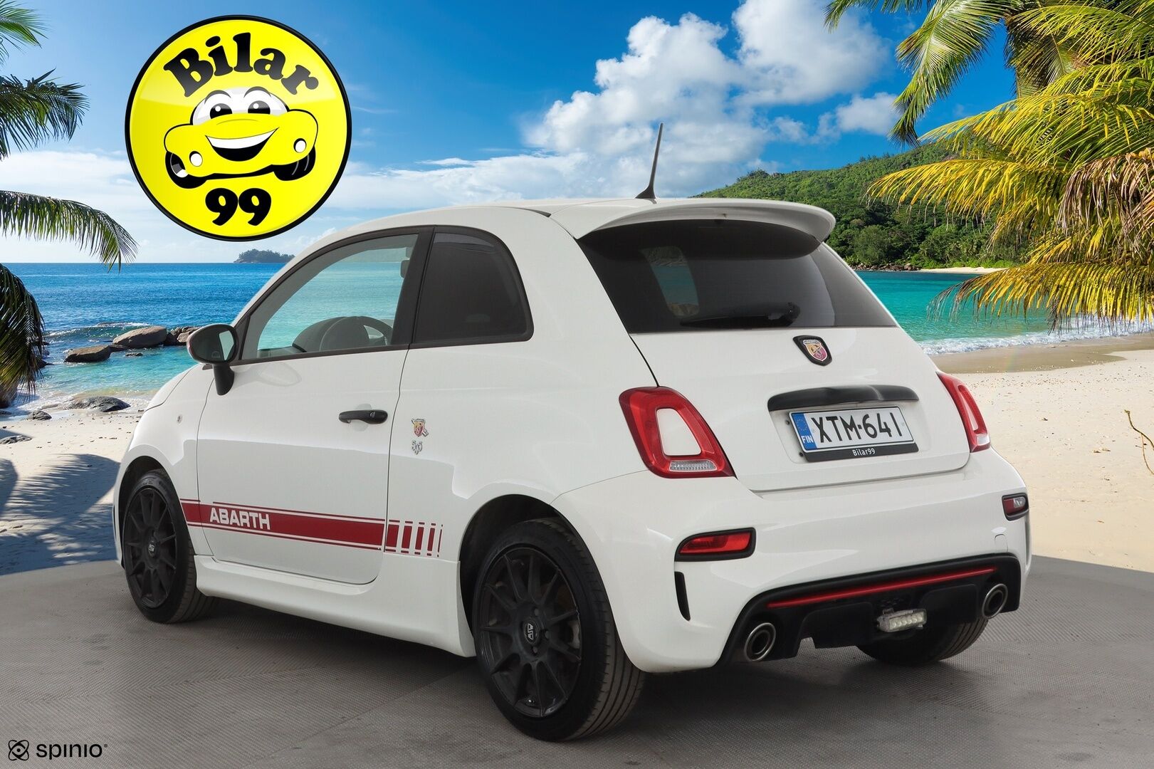 FIAT-ABARTH 500 2018 595 ABARTH * Sporttipenkit / Lohko+Sisä / Bluetooth / Digimittaristo / Ilmastointi * - Kahdet renkaat aluvanteilla - HULLUT AVAJAISHULINAT KORKOTARJOUS 3,29 %
