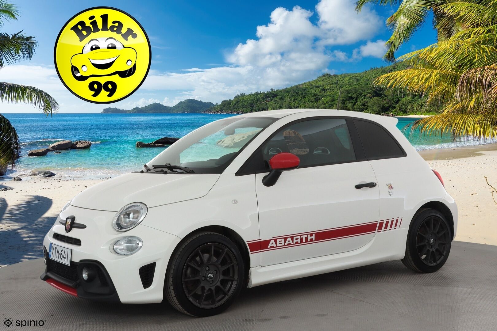 FIAT-ABARTH 500 2018 595 ABARTH * Sporttipenkit / Lohko+Sisä / Bluetooth / Digimittaristo / Ilmastointi * - Kahdet renkaat aluvanteilla - HULLUT AVAJAISHULINAT KORKOTARJOUS 3,29 %