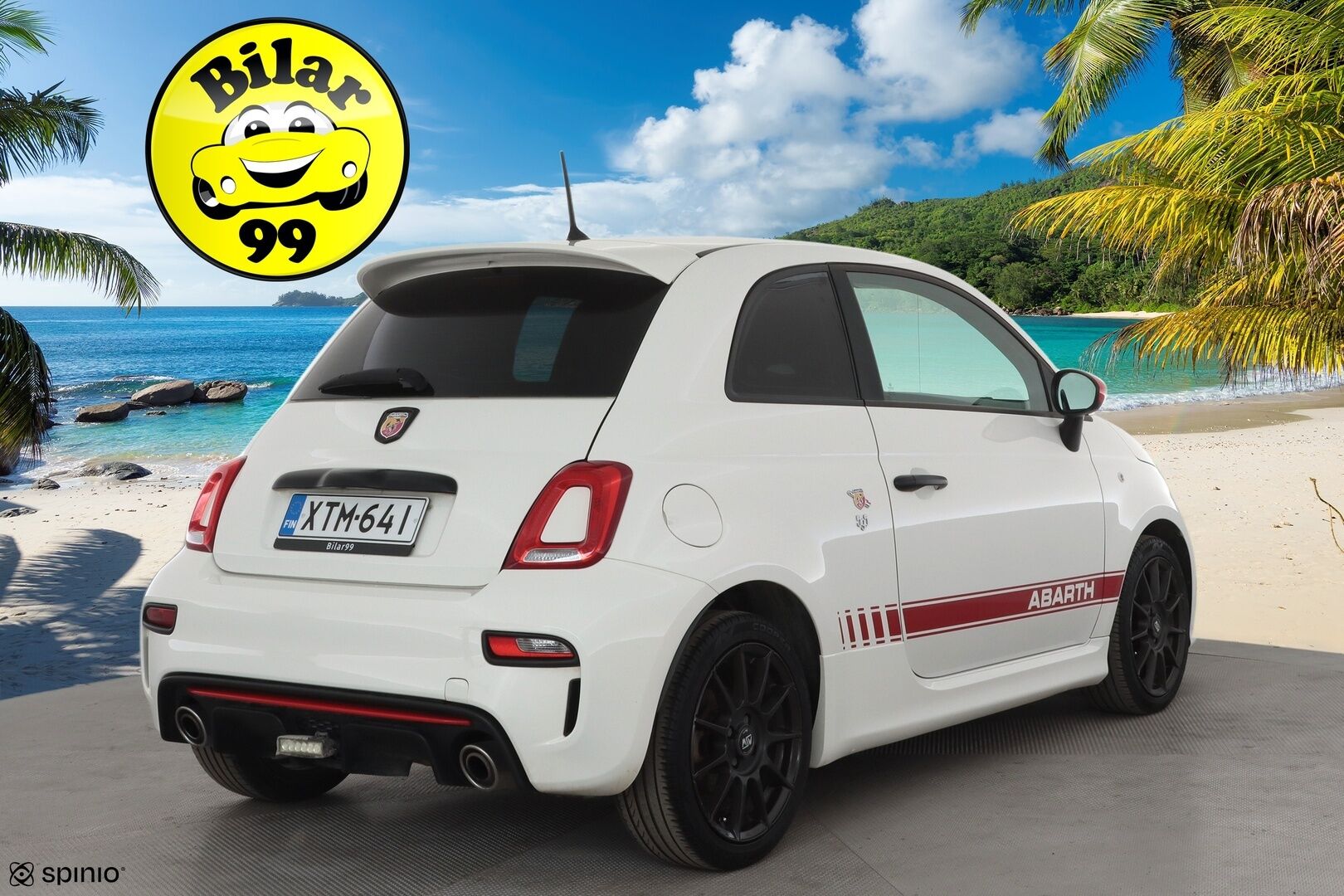 FIAT-ABARTH 500 2018 595 ABARTH * Sporttipenkit / Lohko+Sisä / Bluetooth / Digimittaristo / Ilmastointi * - Kahdet renkaat aluvanteilla - HULLUT AVAJAISHULINAT KORKOTARJOUS 3,29 %