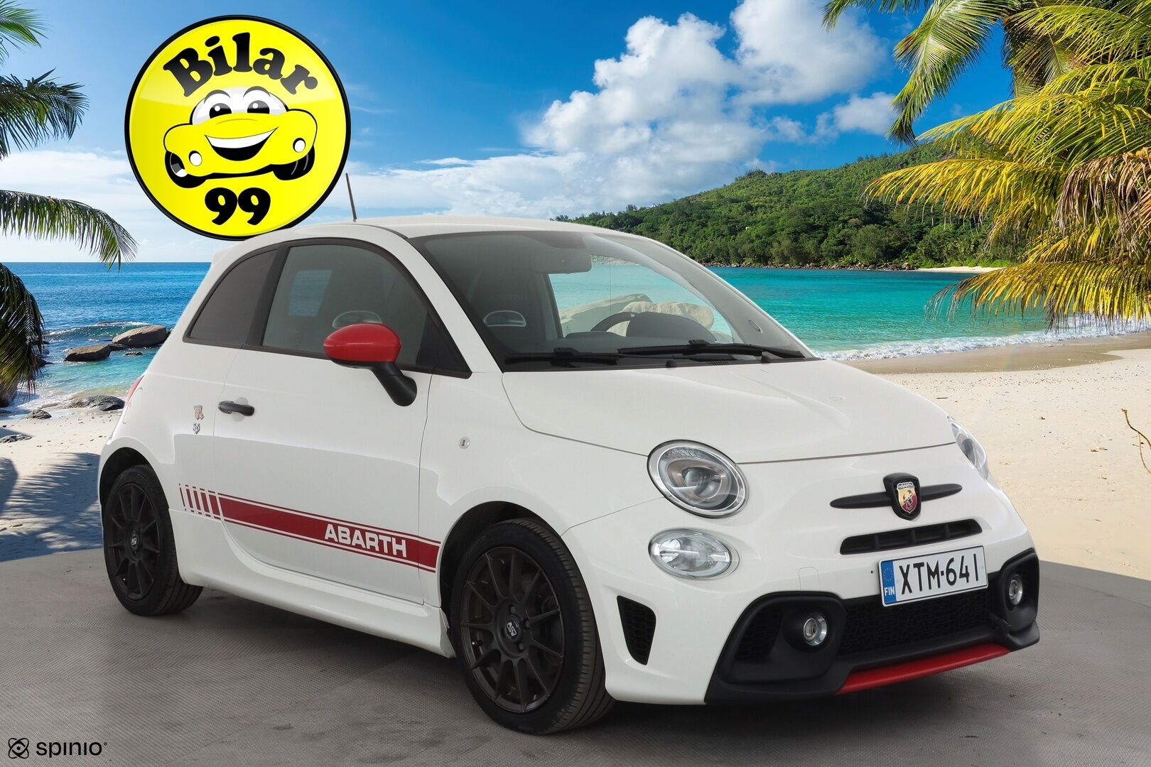 FIAT-ABARTH 500 2018 595 ABARTH * Sporttipenkit / Lohko+Sisä / Bluetooth / Digimittaristo / Ilmastointi * - Kahdet renkaat aluvanteilla - HULLUT AVAJAISHULINAT KORKOTARJOUS 3,29 %