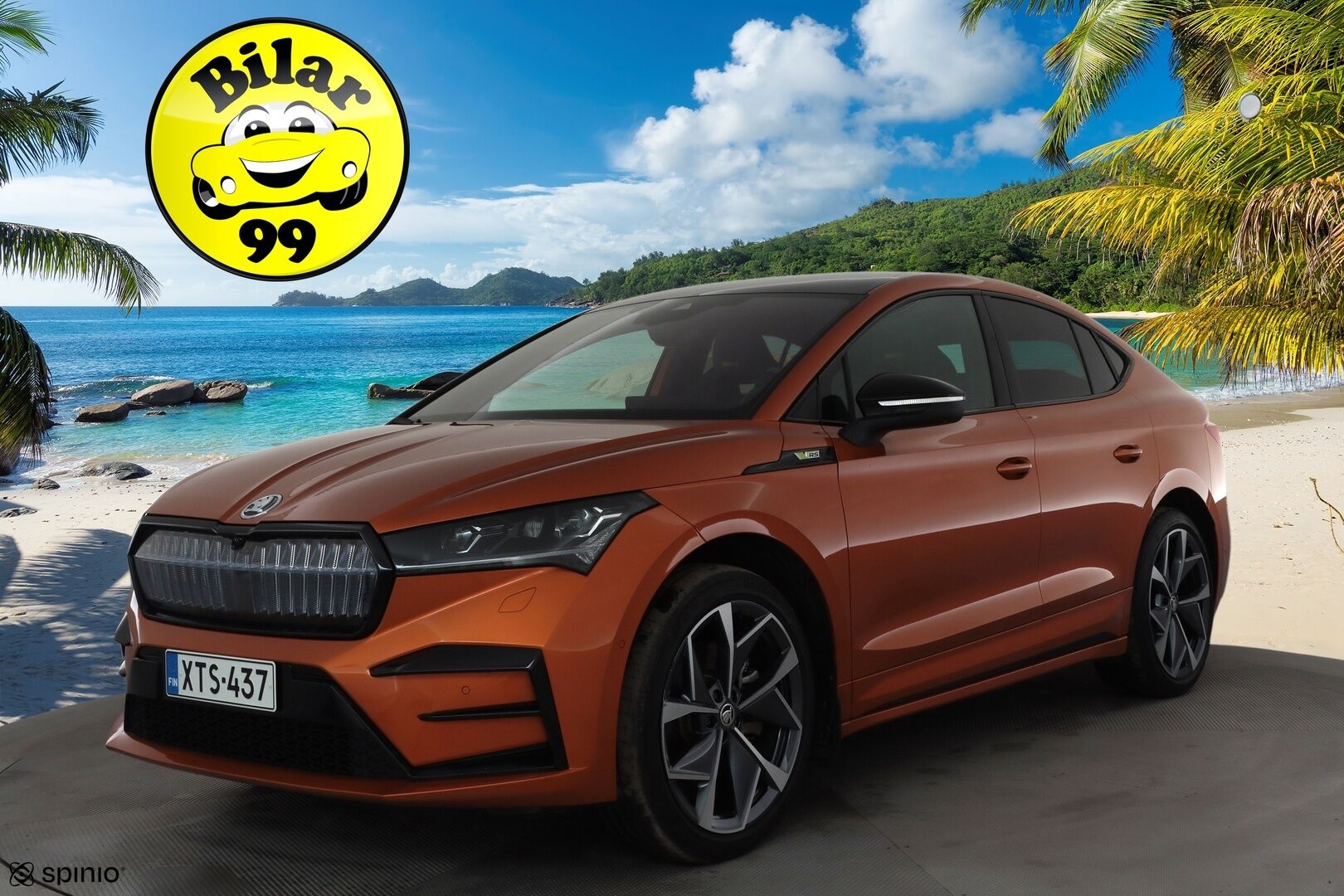 SKODA ENYAQ 2024 Coupe 85x 4x4 RS  * ILP / ACC / HUD / Muistipenkit / Koukku / Matrix-LED / 360-Kamera / Canton / Hierovapenkki* - Akku kuntotarkastettu SoH 98,5% / Merkkihuollettu / Nahat / 2x vanteet