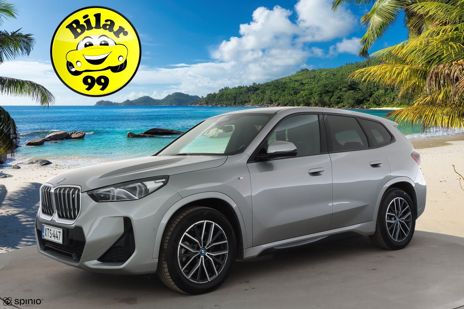 BMW IX1 2024 30 xDrive M Sport * ACC / Adapt.LED / Comfort Access / P.kamera / Koukku / Sähköluukku / Navi / Sporttipenkit / Akuston esilämmitys * - Kahdet renkaat aluvanteilla / Merkkihuollettu