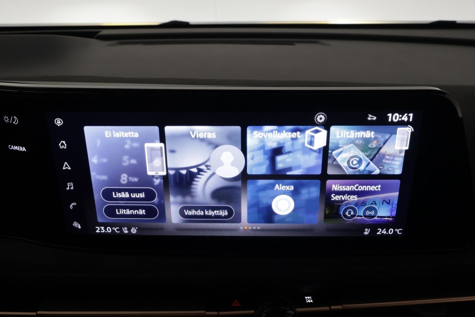 NISSAN ARIYA 2023 87kWh Evolve 2WD 22kw charger * Lämpöpumppu / Bose Audio / Adapt.Vakkari / Panoraama / HUD / Muistipenkit / LED - Merkkihuollot / Akku kuntotarkastettu SoH 98,9% / 2x Latauskaapelit / Kahdet renkaat aluvanteilla / Supervarusteet! - HULLUT AVAJAISHULINAT KORKOTARJOUS 3,29 %