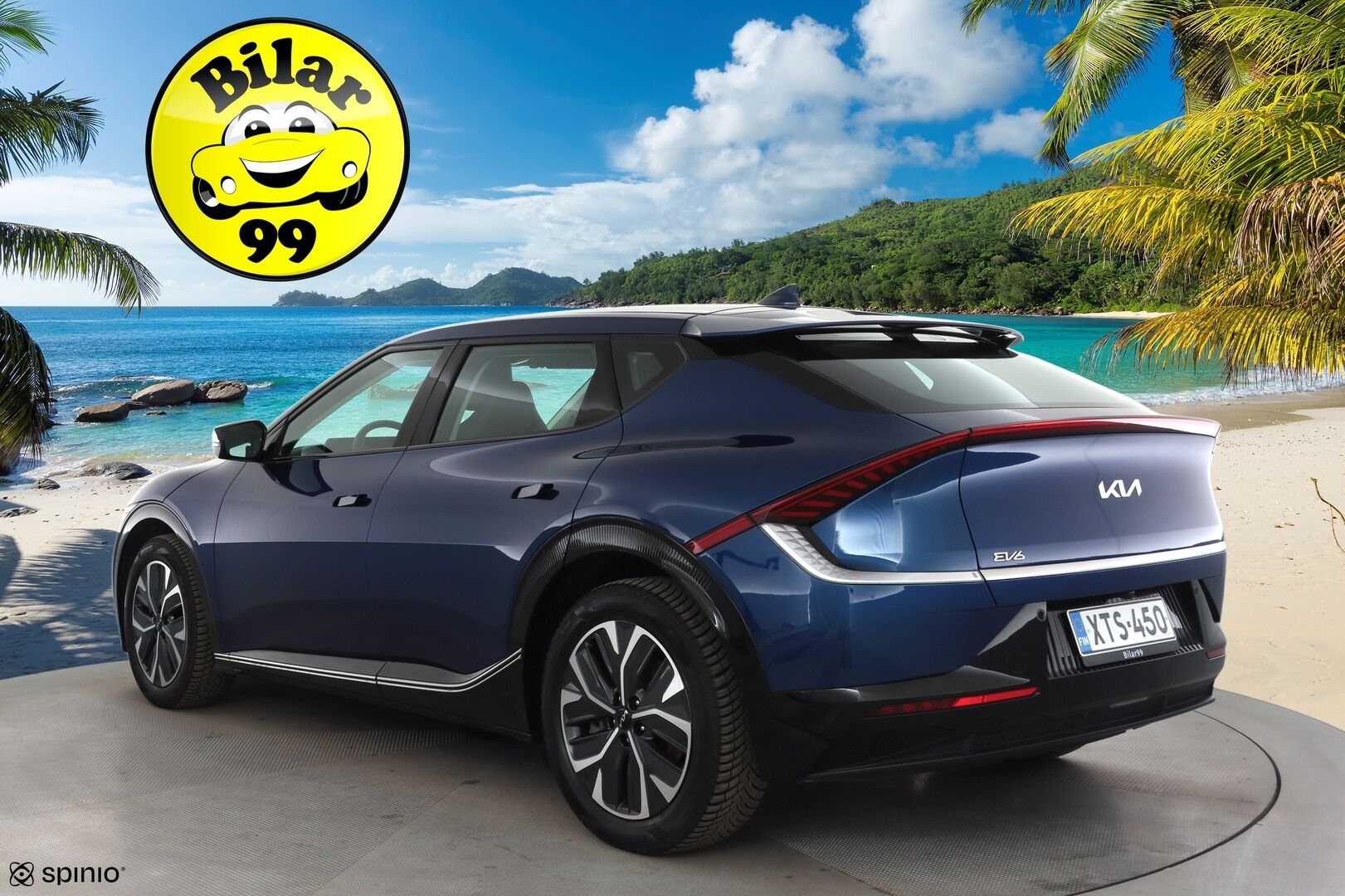 KIA EV6 2023 RWD 77.4 kWh * ACC / P.kamera / ILP / Navi / LED / Nahat / Keyless / Sähköluukku * - Merkkihuollettu