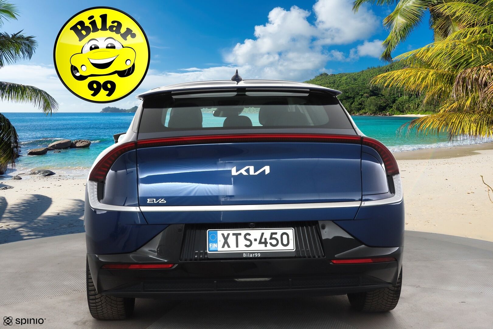 KIA EV6 2023 RWD 77.4 kWh * ACC / P.kamera / ILP / Navi / LED / Nahat / Keyless / Sähköluukku * - Merkkihuollettu