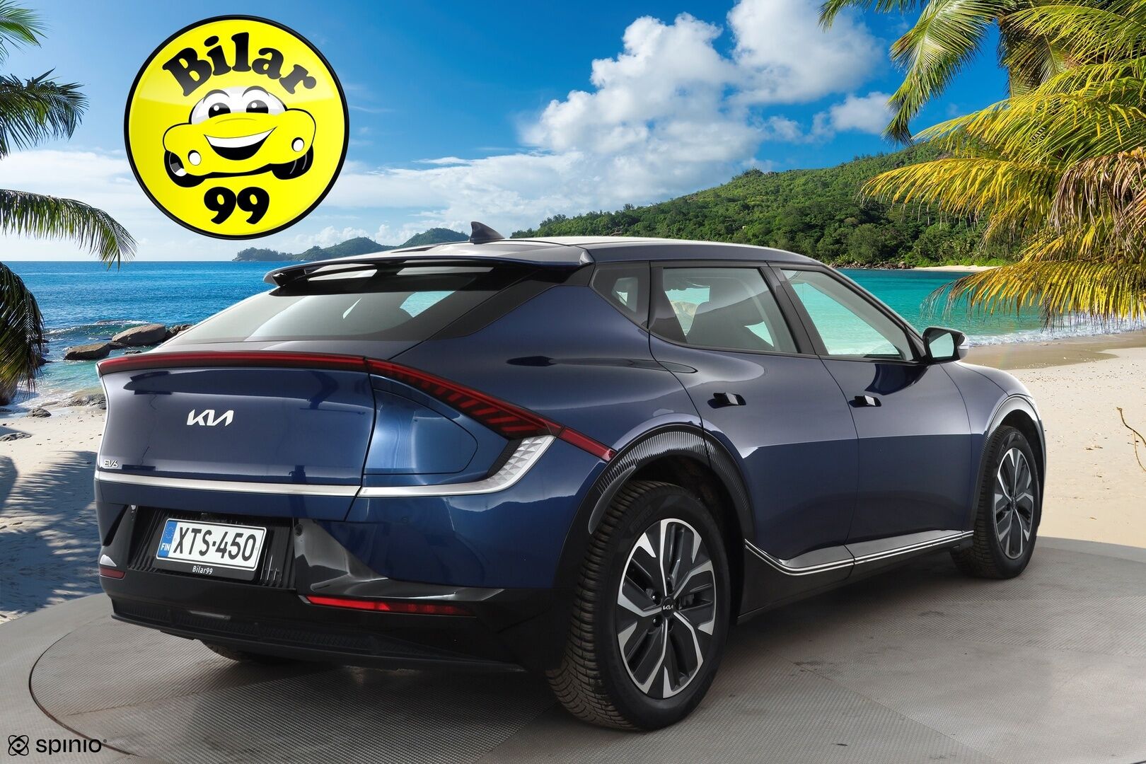 KIA EV6 2023 RWD 77.4 kWh * ACC / P.kamera / ILP / Navi / LED / Nahat / Keyless / Sähköluukku * - Merkkihuollettu